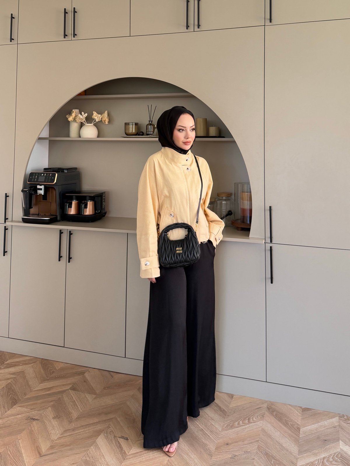 Fresia Kısa Trenç ButterYellow (846)