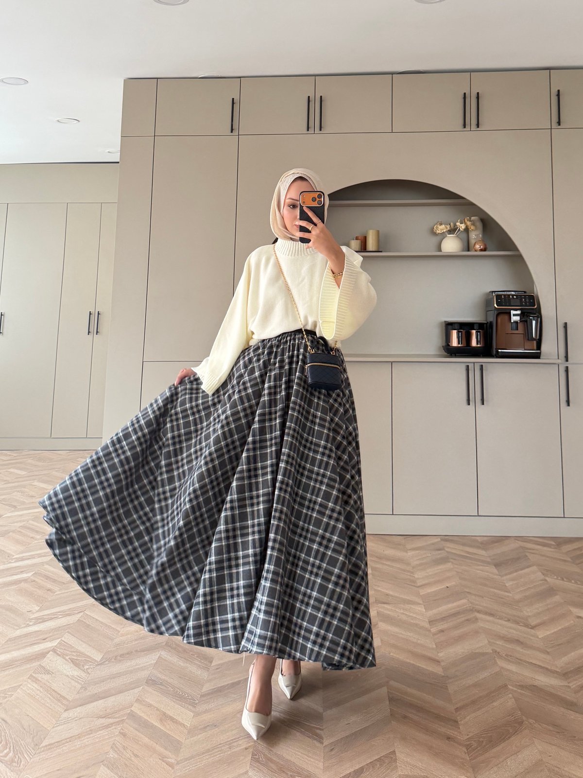 Frill Ekose Etek Desen 2 Antrasit