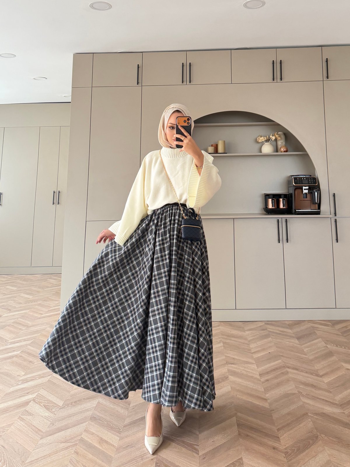 Frill Ekose Etek Desen 2 Antrasit