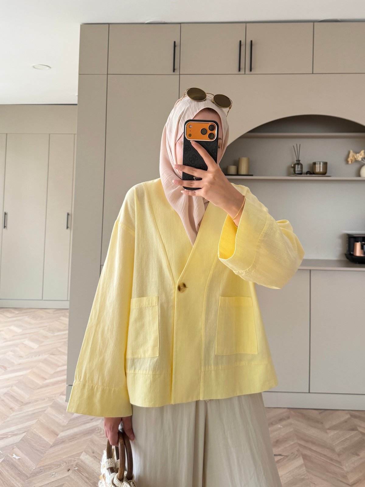 Front Düğmeli Bluz Butteryellow (5461)