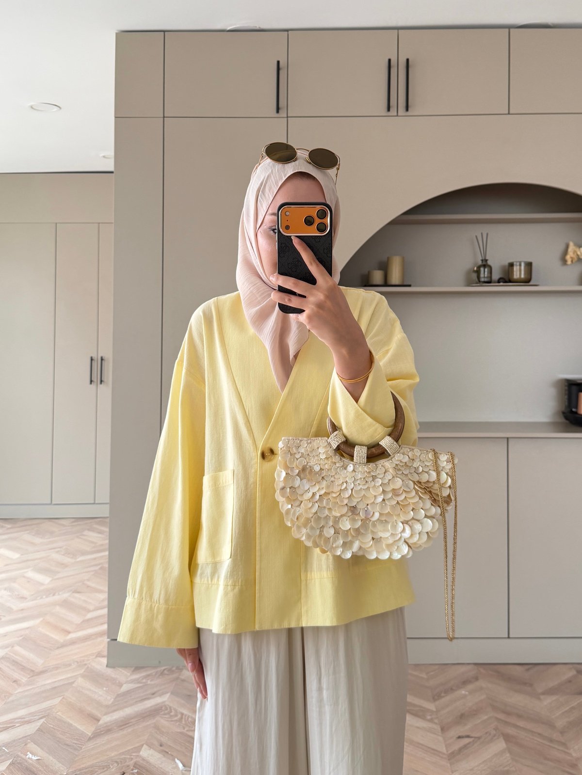 Front Düğmeli Bluz Butteryellow (5461)