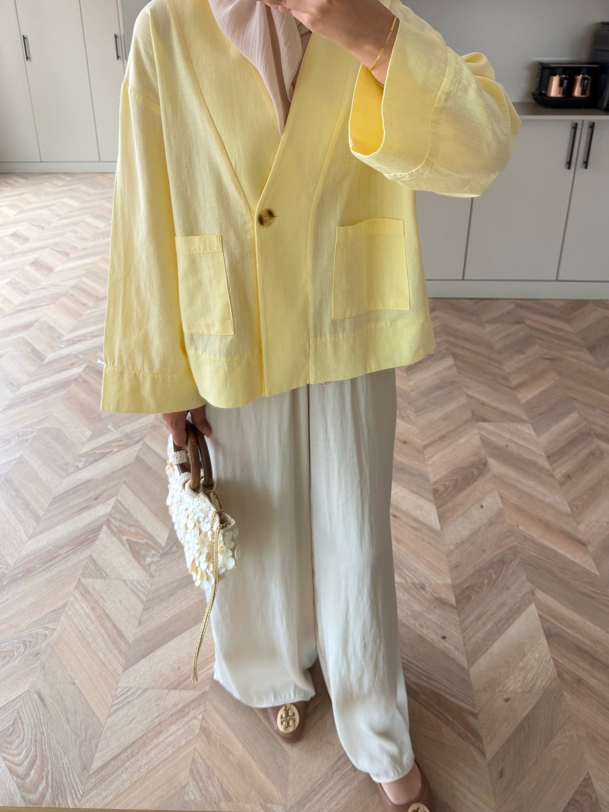 Front Düğmeli Bluz Butteryellow (5461)