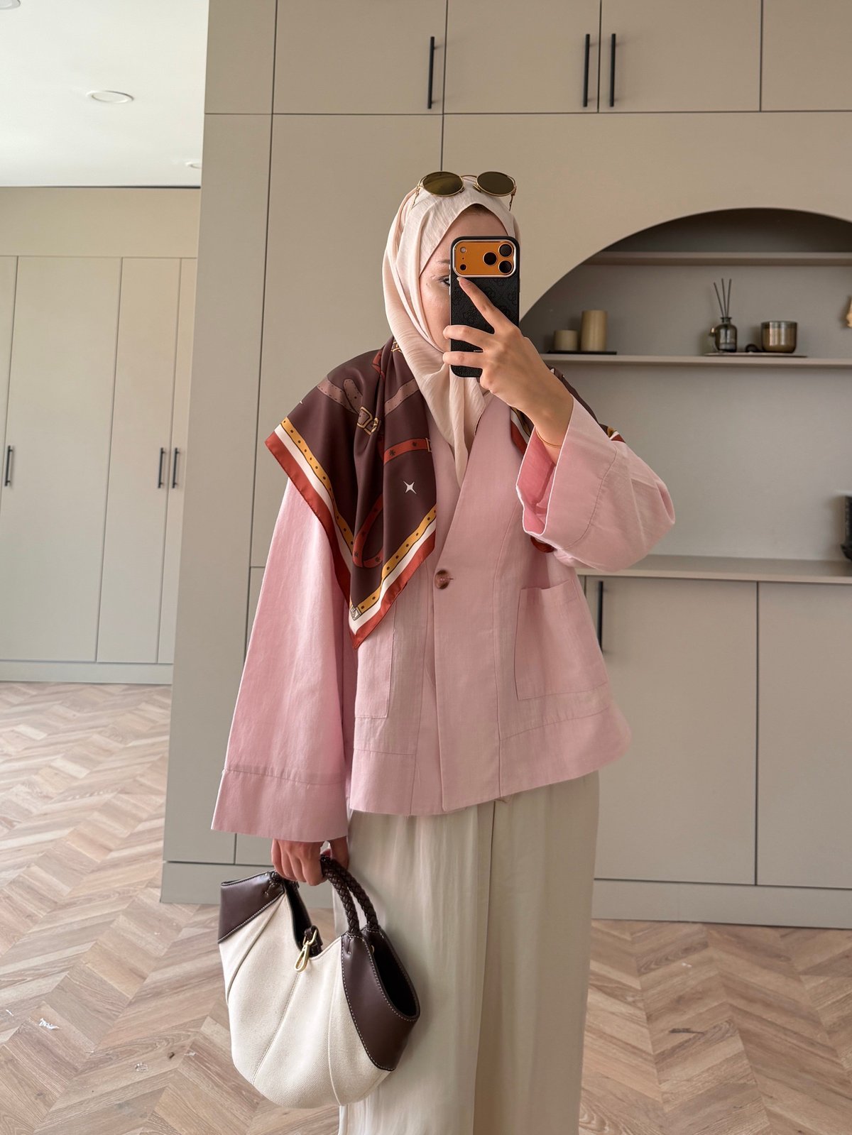 Front Düğmeli Bluz Pembe (5461)