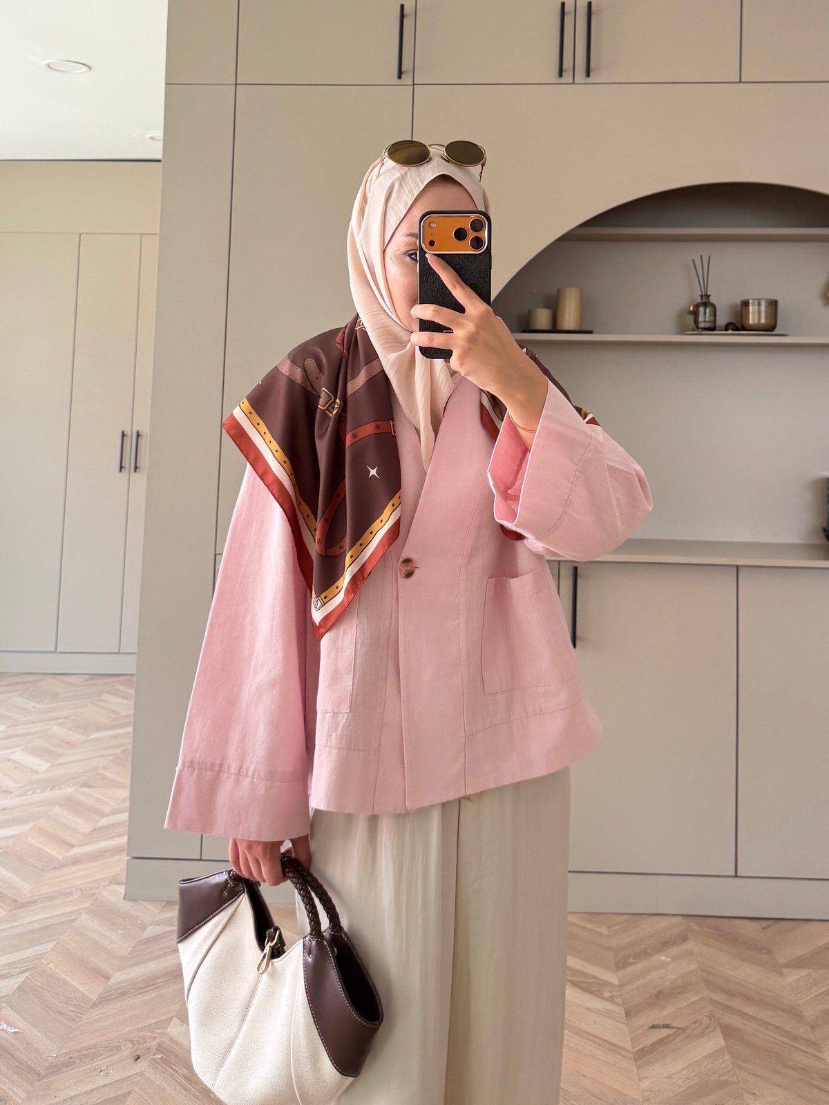 Front Düğmeli Bluz Pembe (5461)