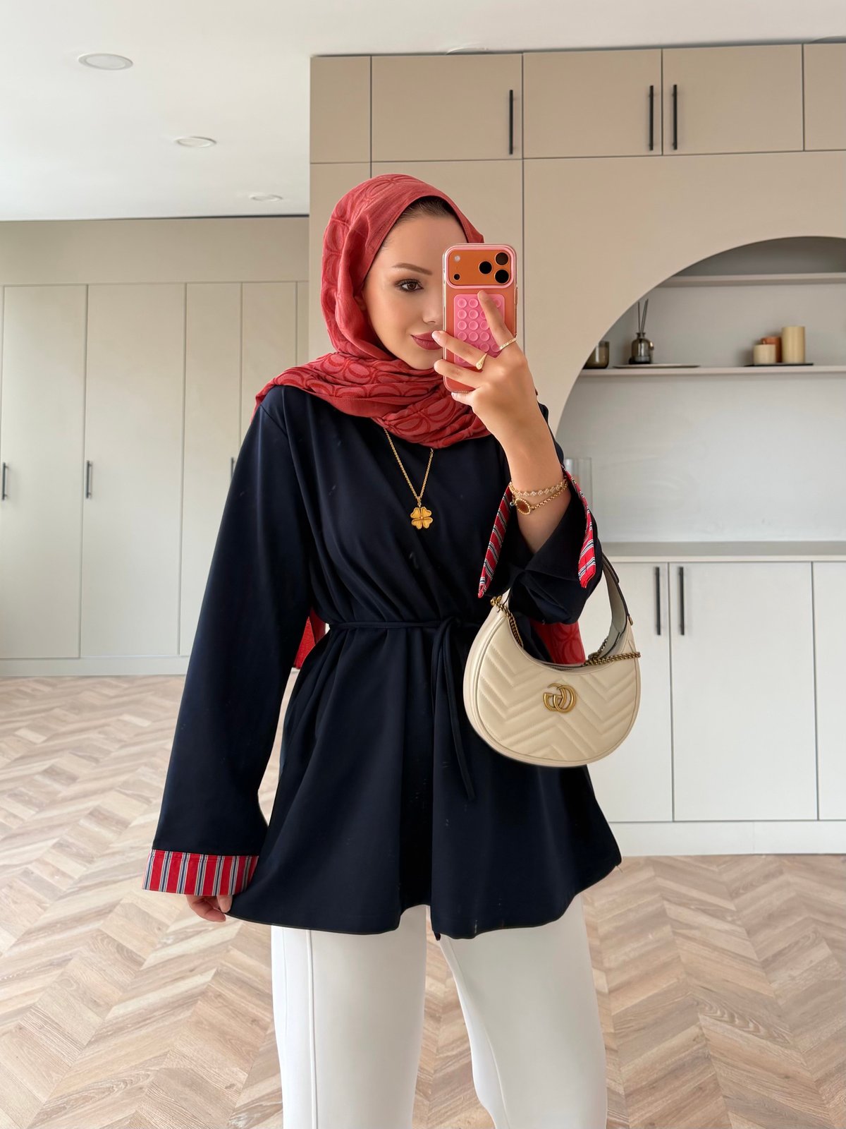 Garnili Oysh Oversize Sweat Lacivert (3521)