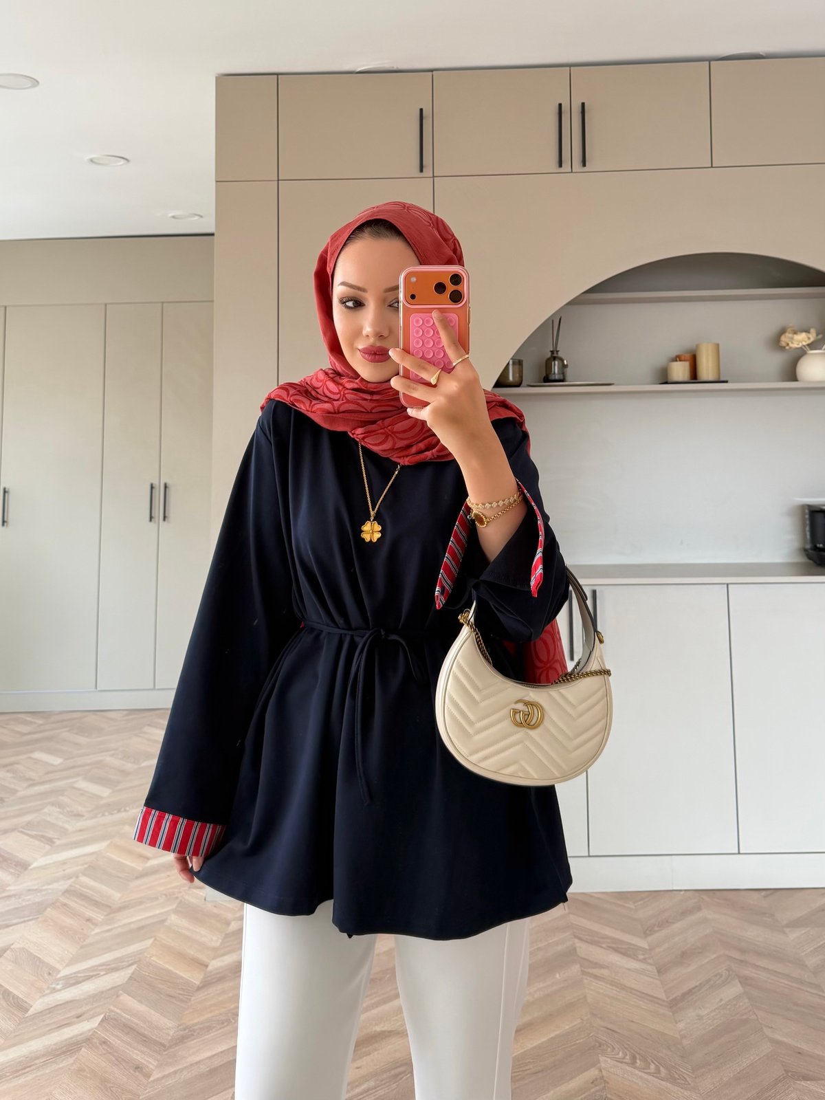 Garnili Oysh Oversize Sweat Lacivert (3521)