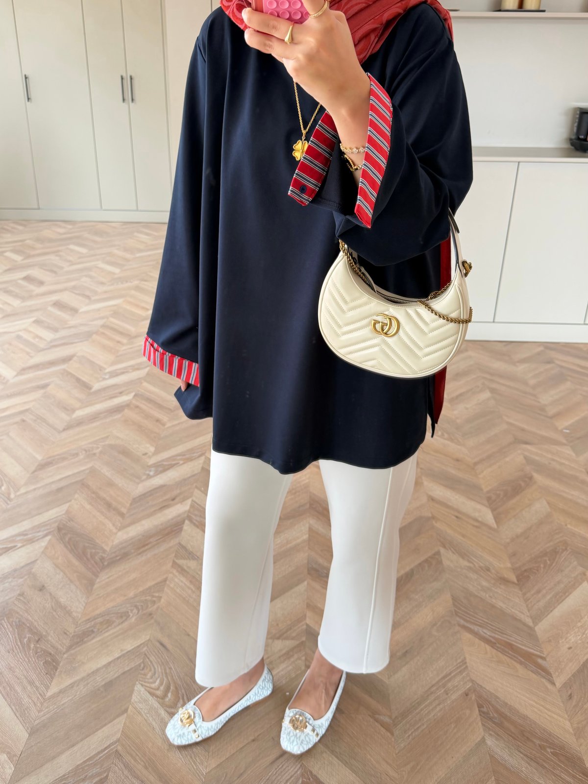 Garnili Oysh Oversize Sweat Lacivert (3521)