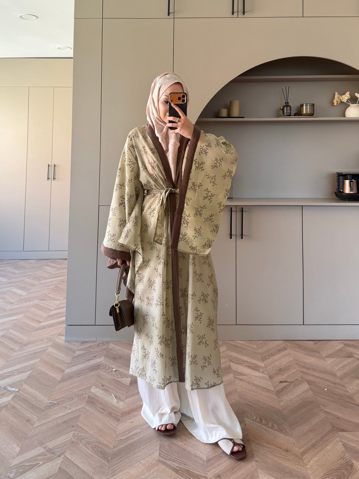 Hira Nakışlı Kimono Ada Çayı (5097)