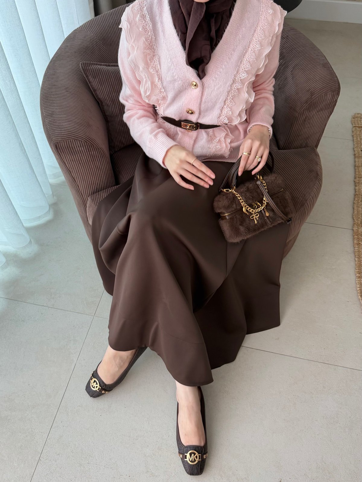 Hola Fırfırlı Hırka Pembe (1151)