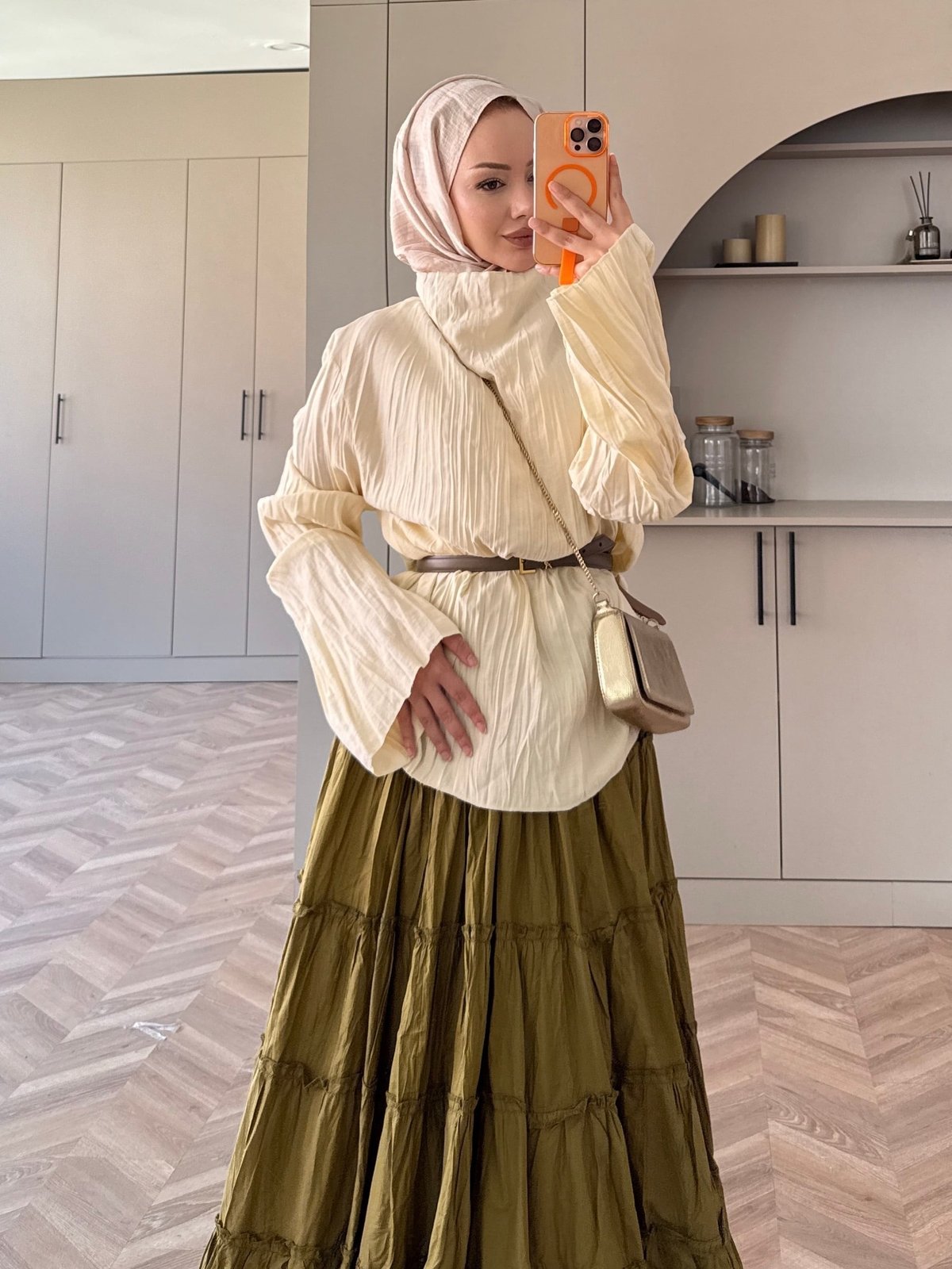 Katia Kırışık Bluz Sarı