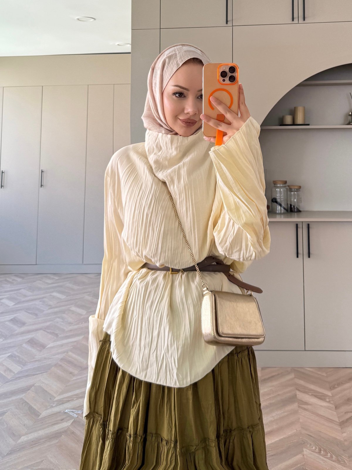 Katia Kırışık Bluz Sarı
