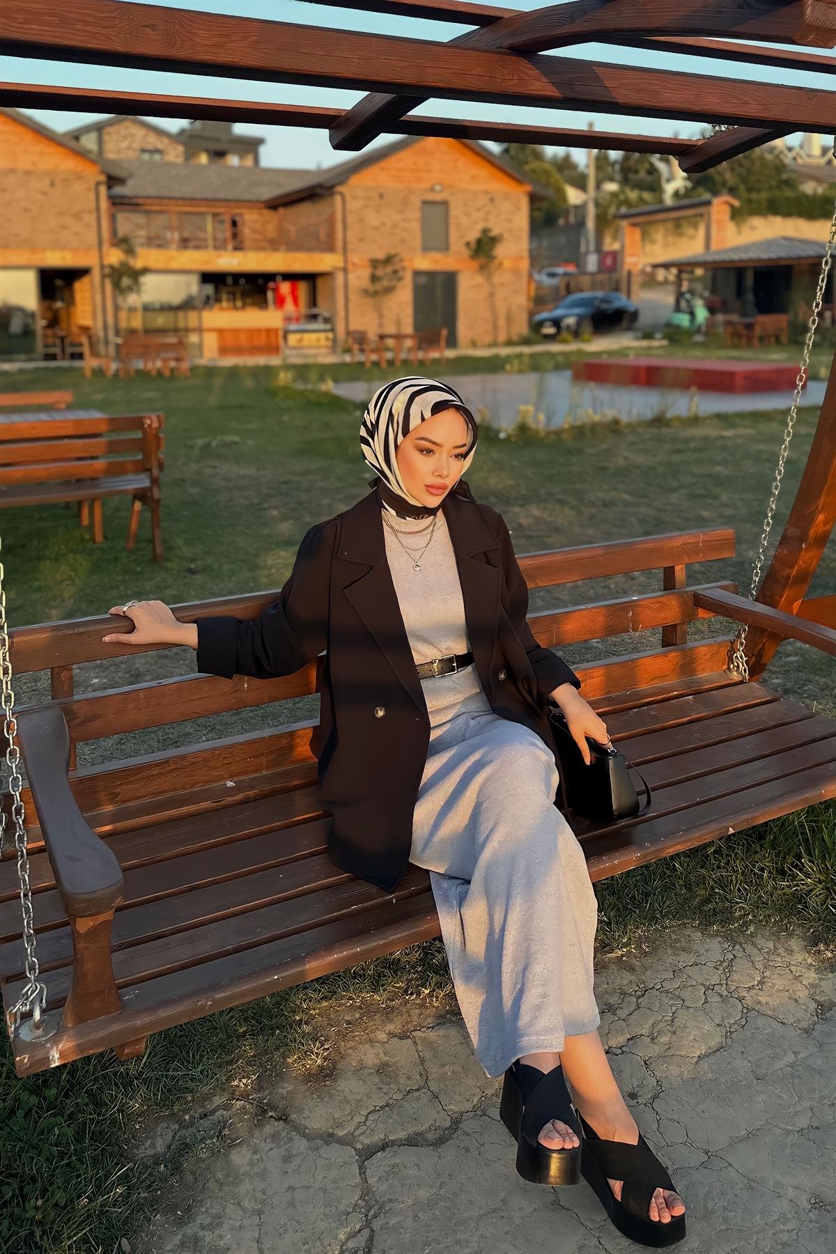 Kolsuz Basic İçlik Elbise Gri (ÖN SİPARİŞ)
