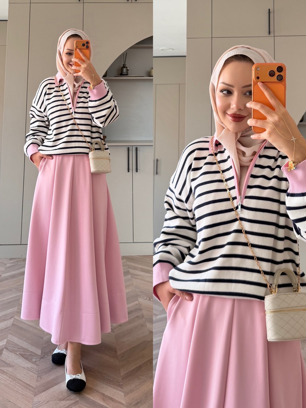 Kora Polo Yaka Kazak Pembe (2934)