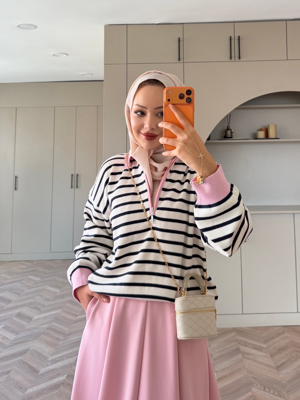 Kora Polo Yaka Kazak Pembe (2934)