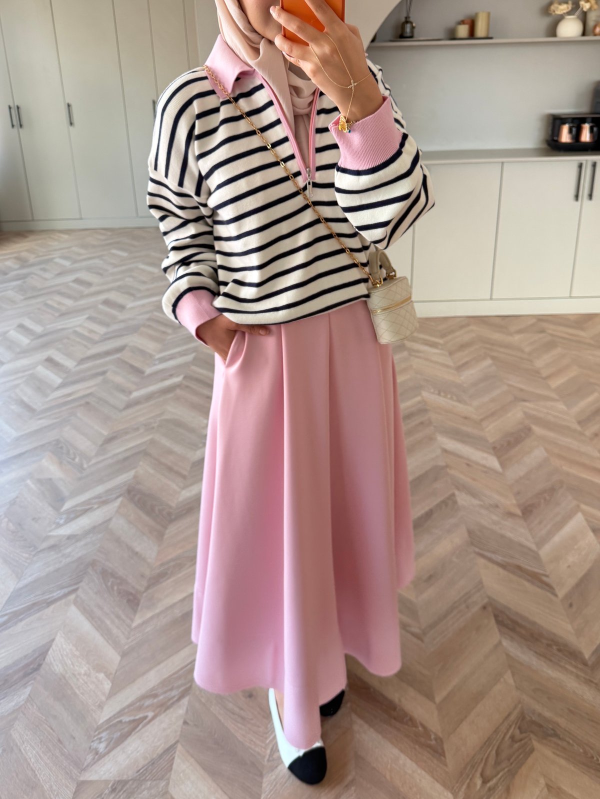 Kora Polo Yaka Kazak Pembe (2934)
