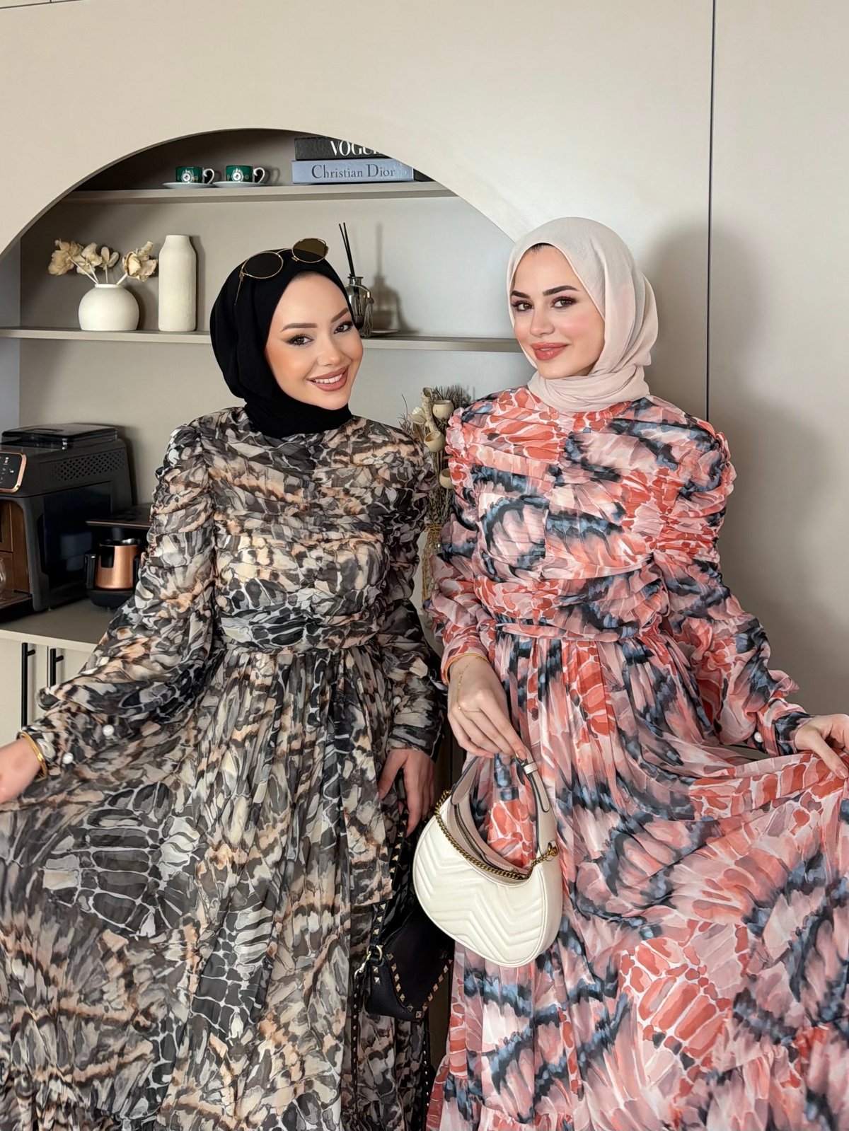 Larisa Şifon Elbise Siyah (5720)