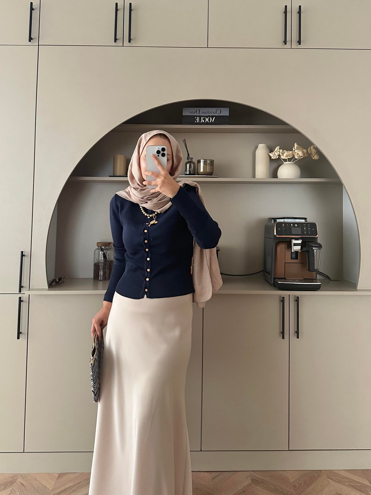 Leyna Çelik Örme Hırka Lacivert