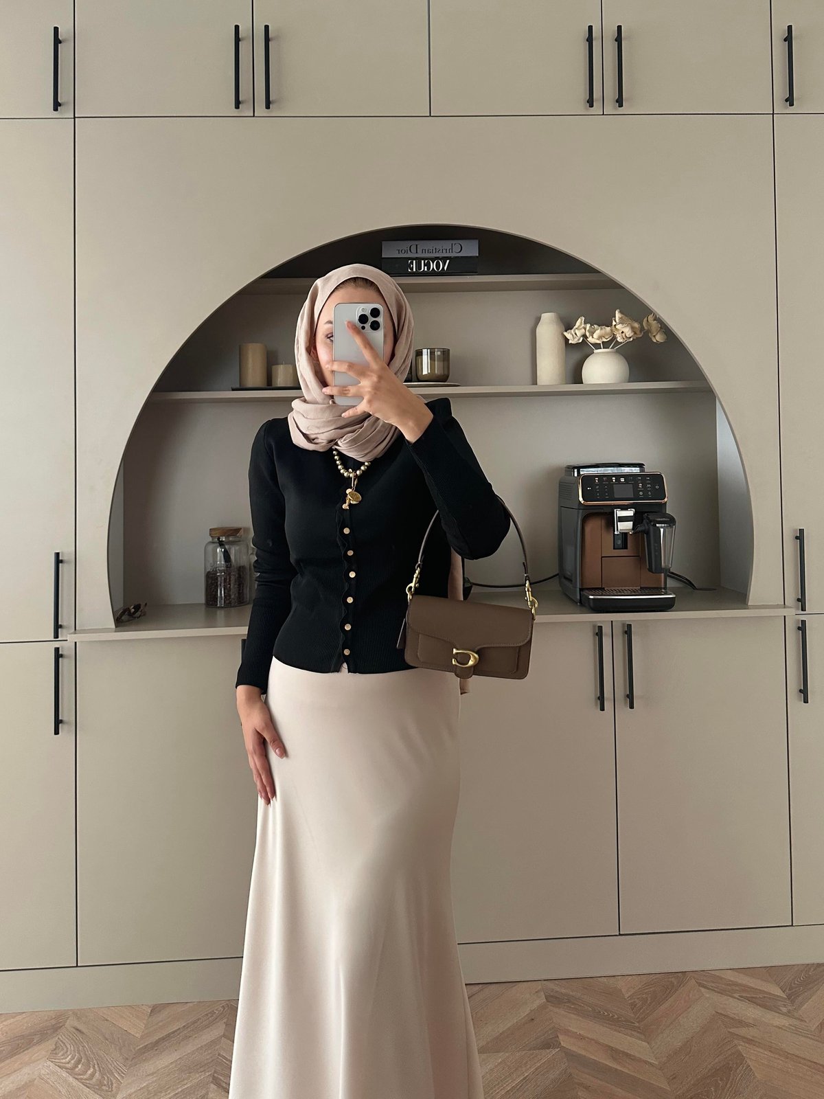 Leyna Çelik Örme Hırka Siyah 