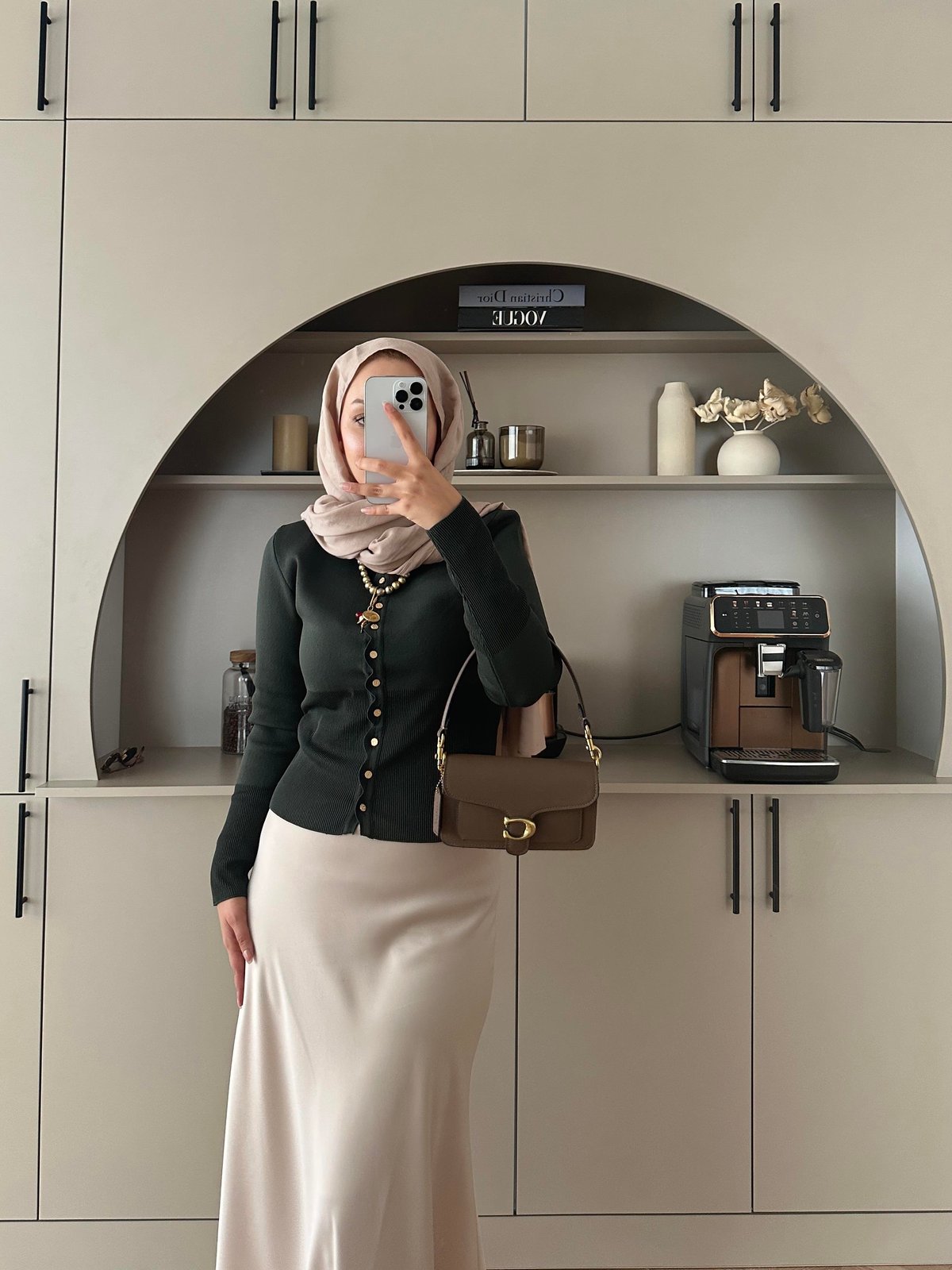 Leyna Çelik Örme Hırka Zümrüt Yeşili