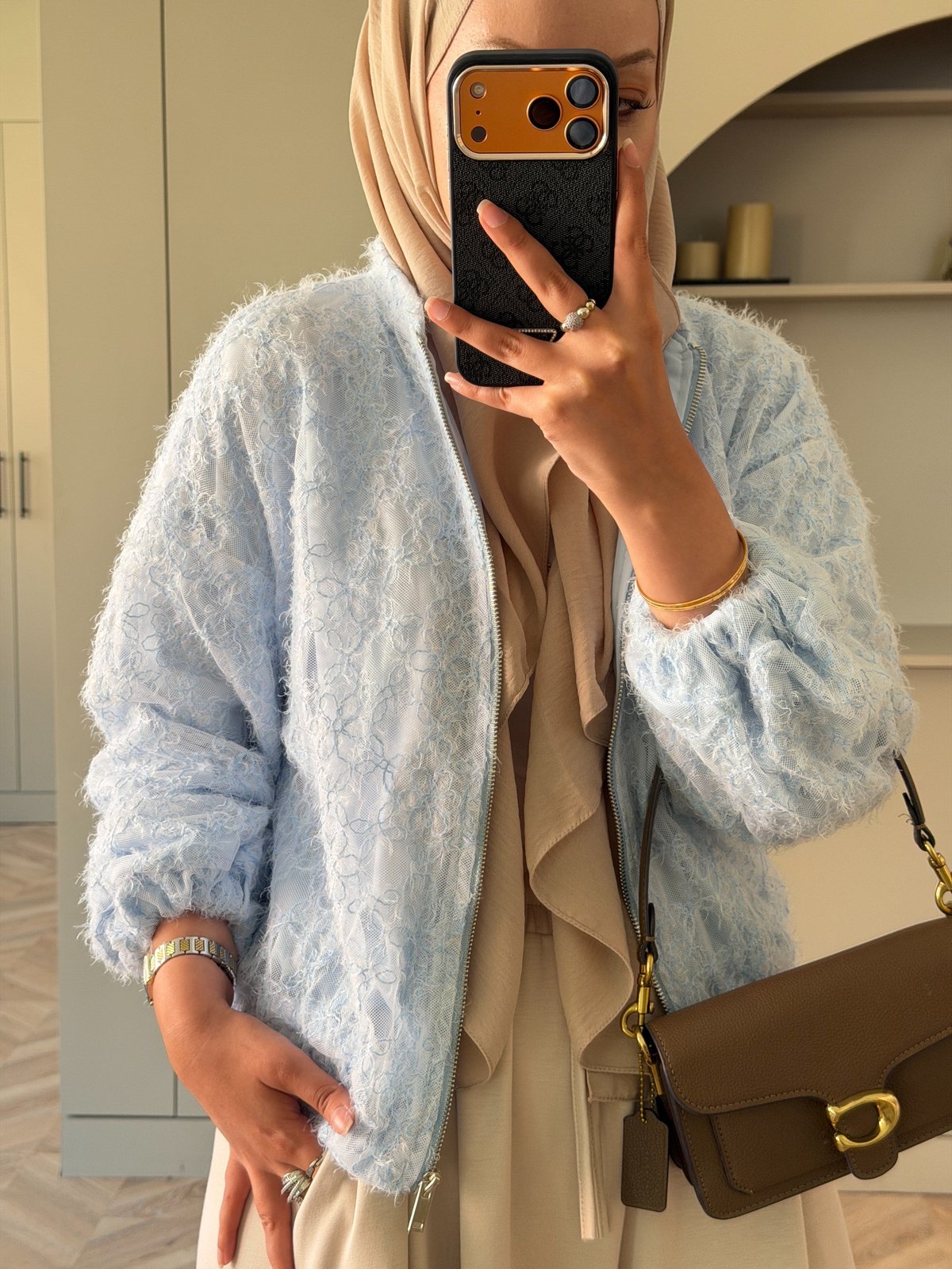 Lia Bomber Ceket Bebe Mavisi (4523)