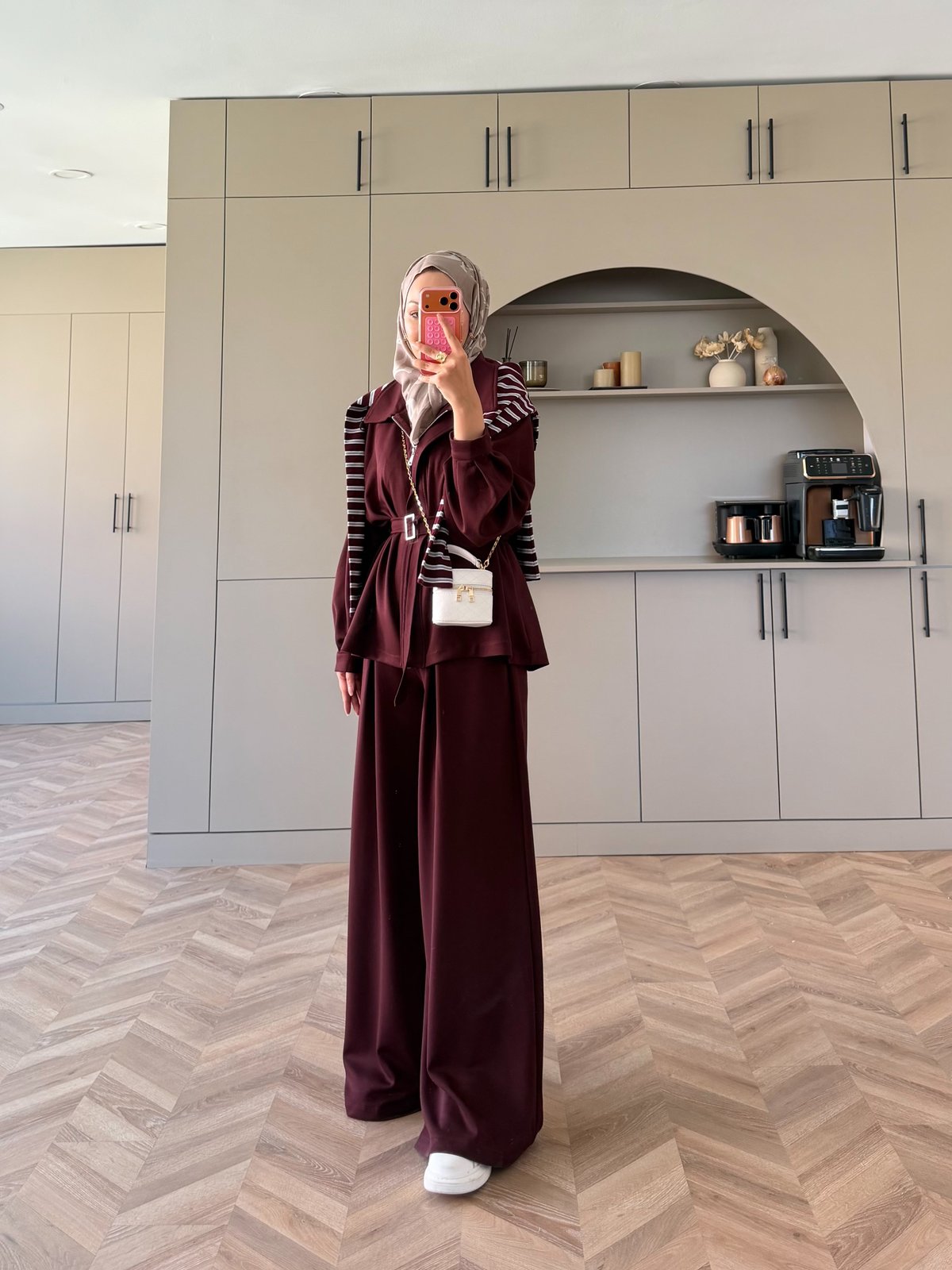 Linel Fermuarlı Oysh Takım Bordo (4555)