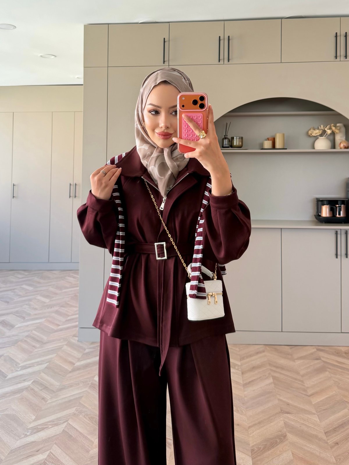 Linel Fermuarlı Oysh Takım Bordo (4555)