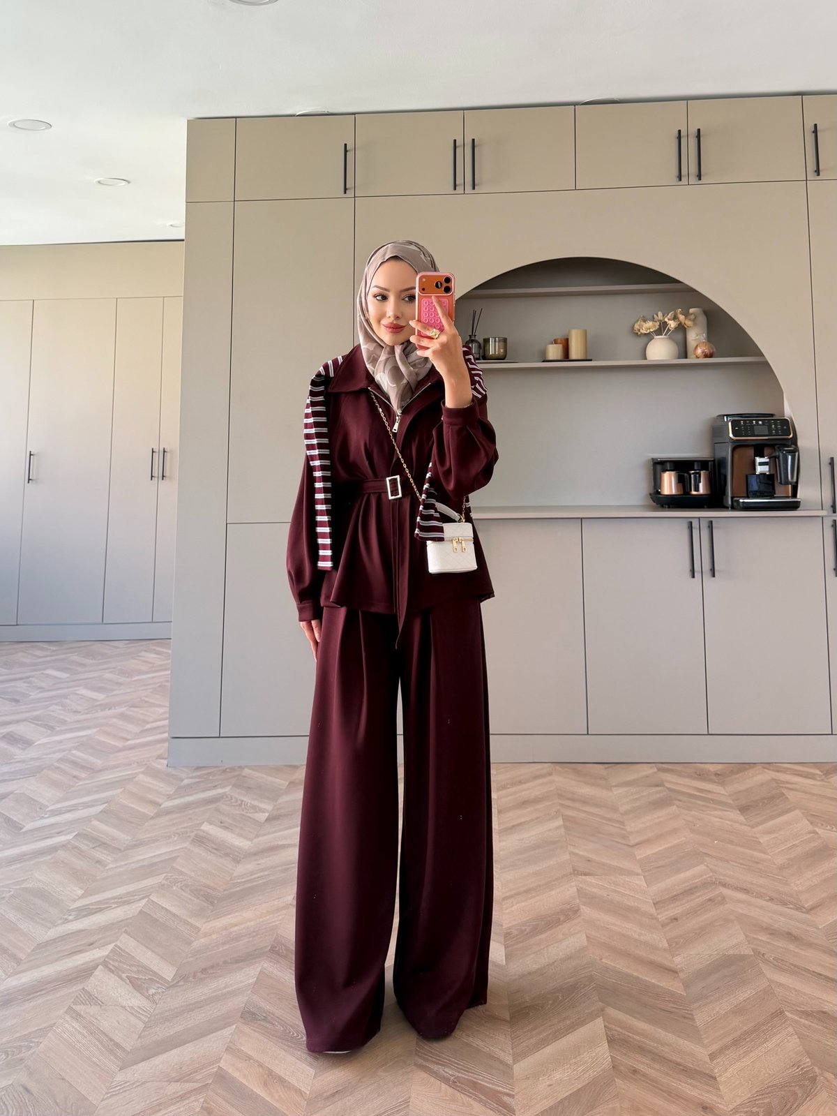 Linel Fermuarlı Oysh Takım Bordo (4555)