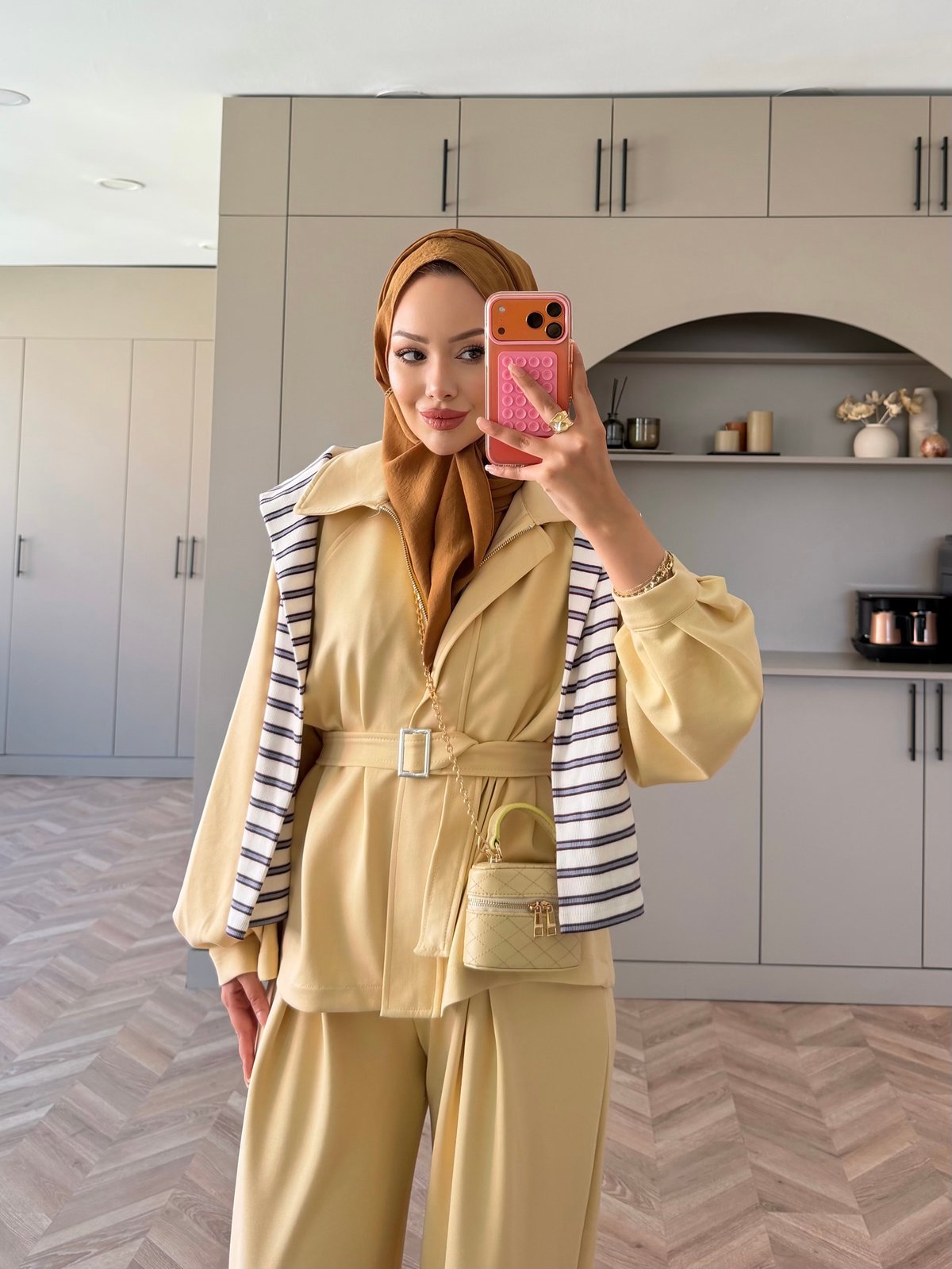 Linel Fermuarlı Pantolon Takım Butteryellow (4555)