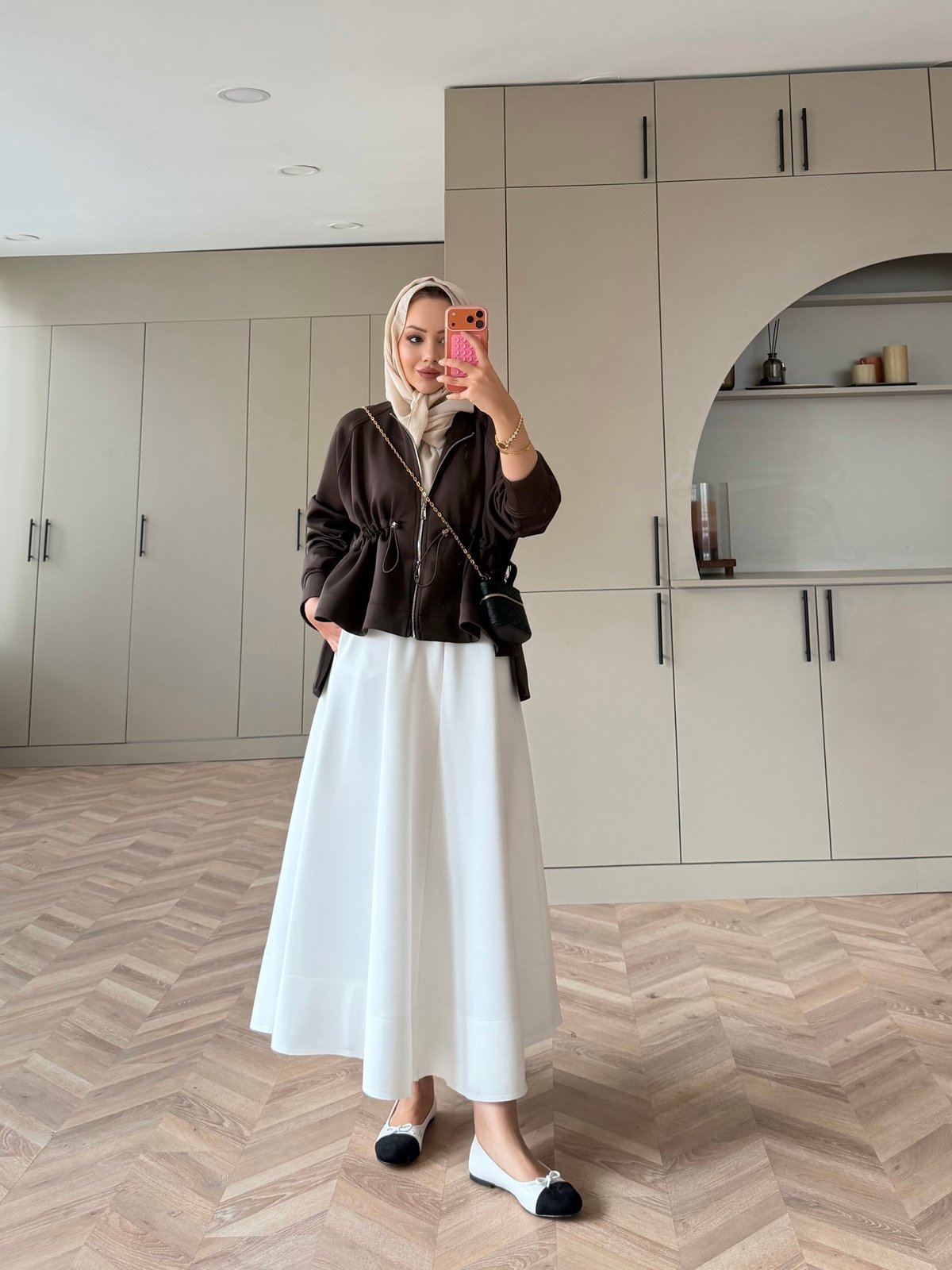 Lioli Beli Büzgülü Ceket Kahve (160004)