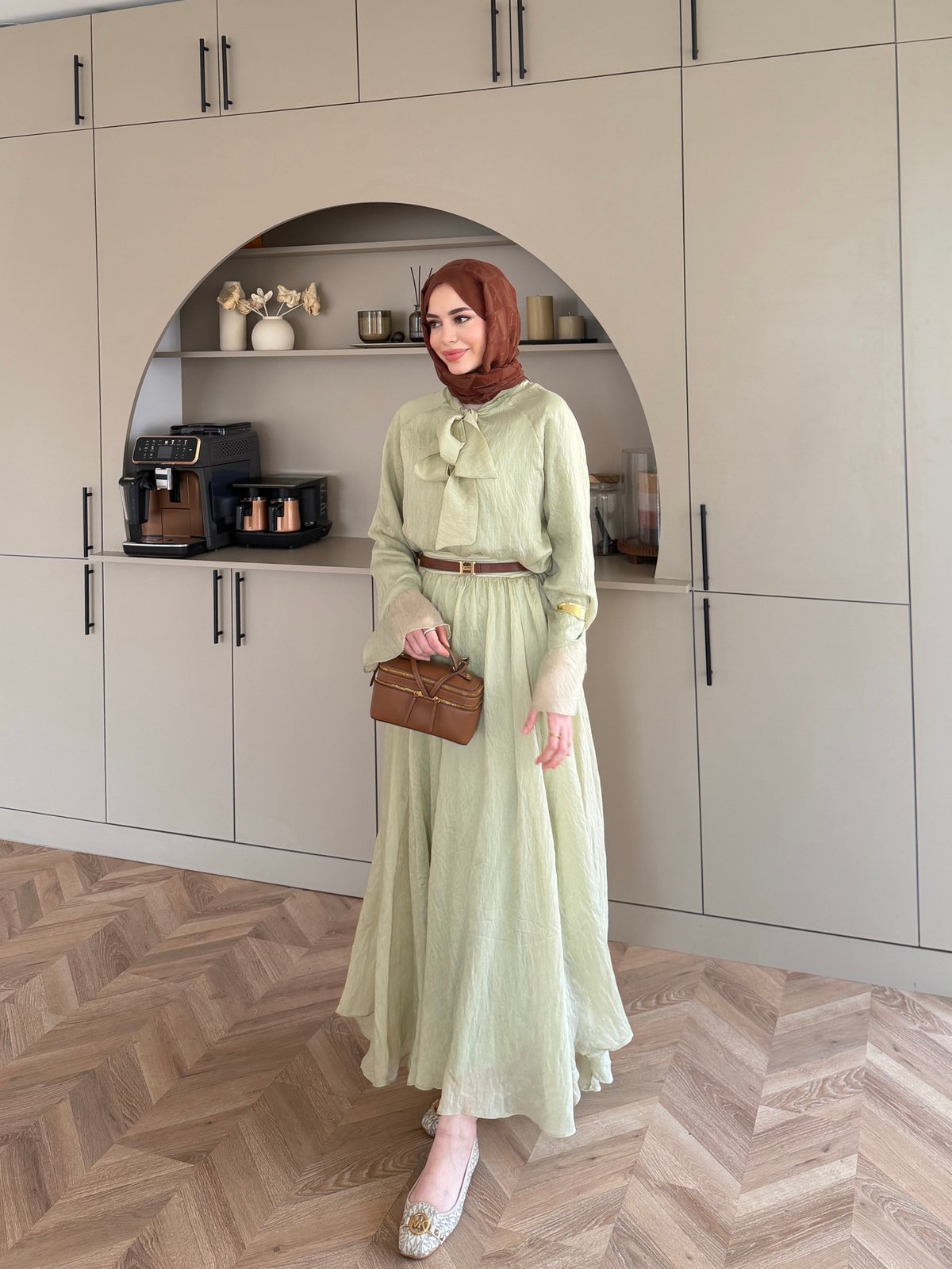 Loly Bağlamalı Etekli Takım Çağla (3367)