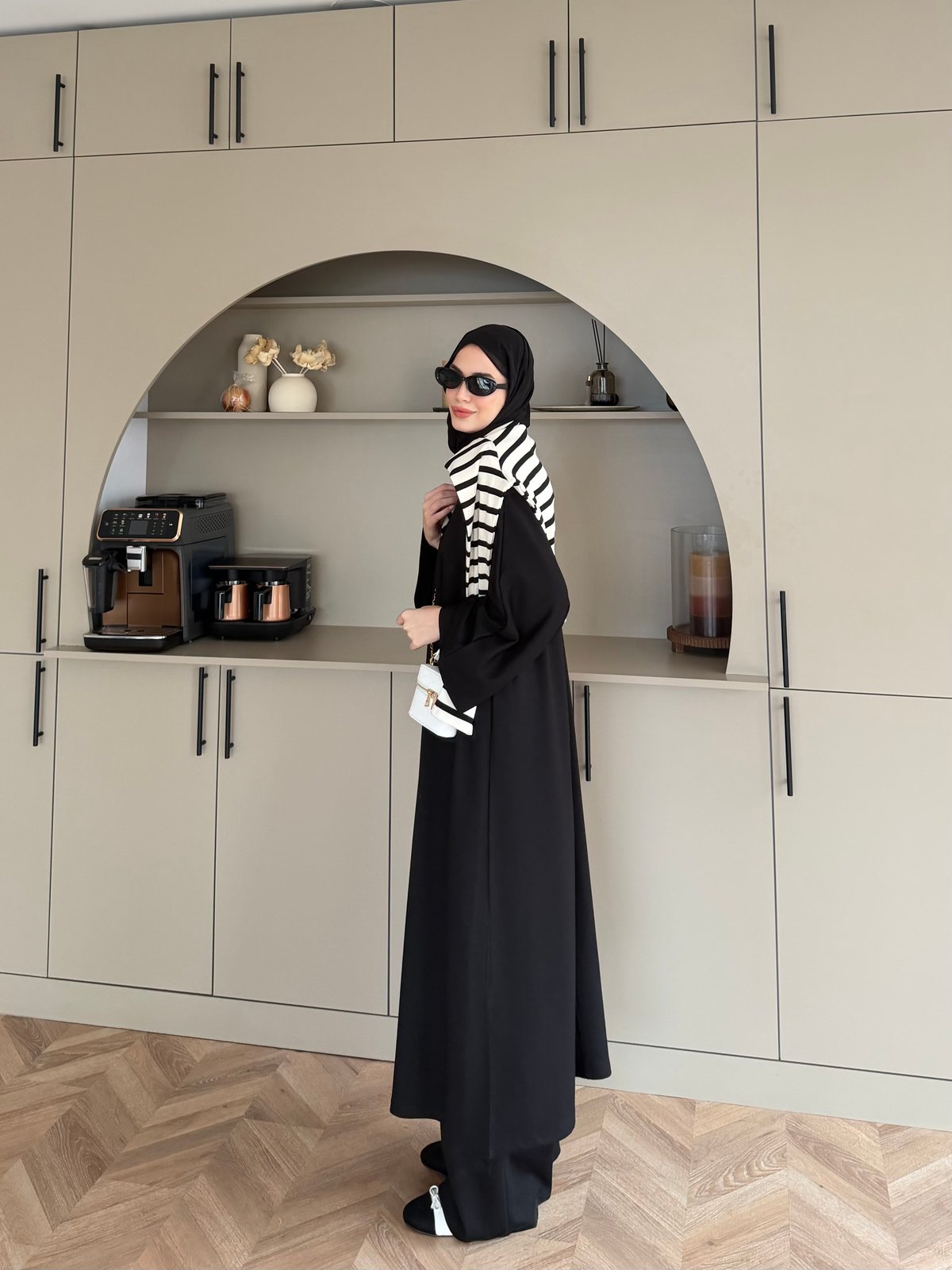 Louchy Oysh Yırtmaçlı Pantolonlu Takım Siyah (8083)