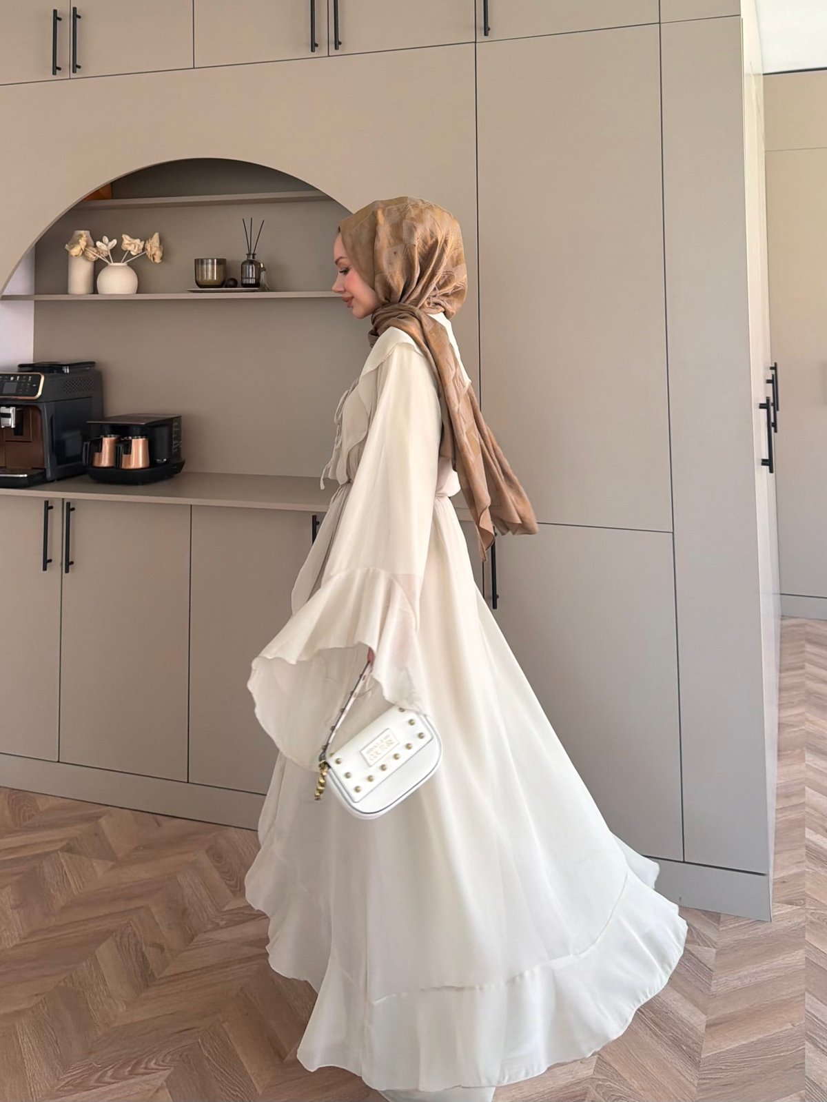 Lumira Abaya Pantolonlu Takım Çağla Yeşili (8578)