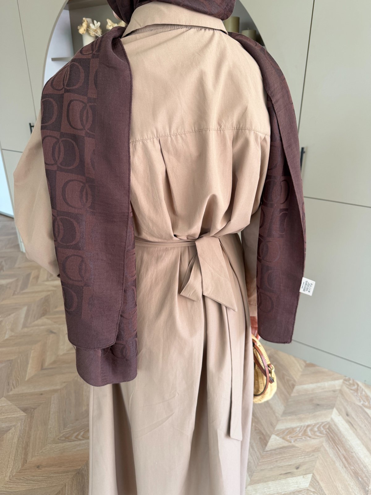 Lunelle Kemerli Elbise Vizon (4508)
