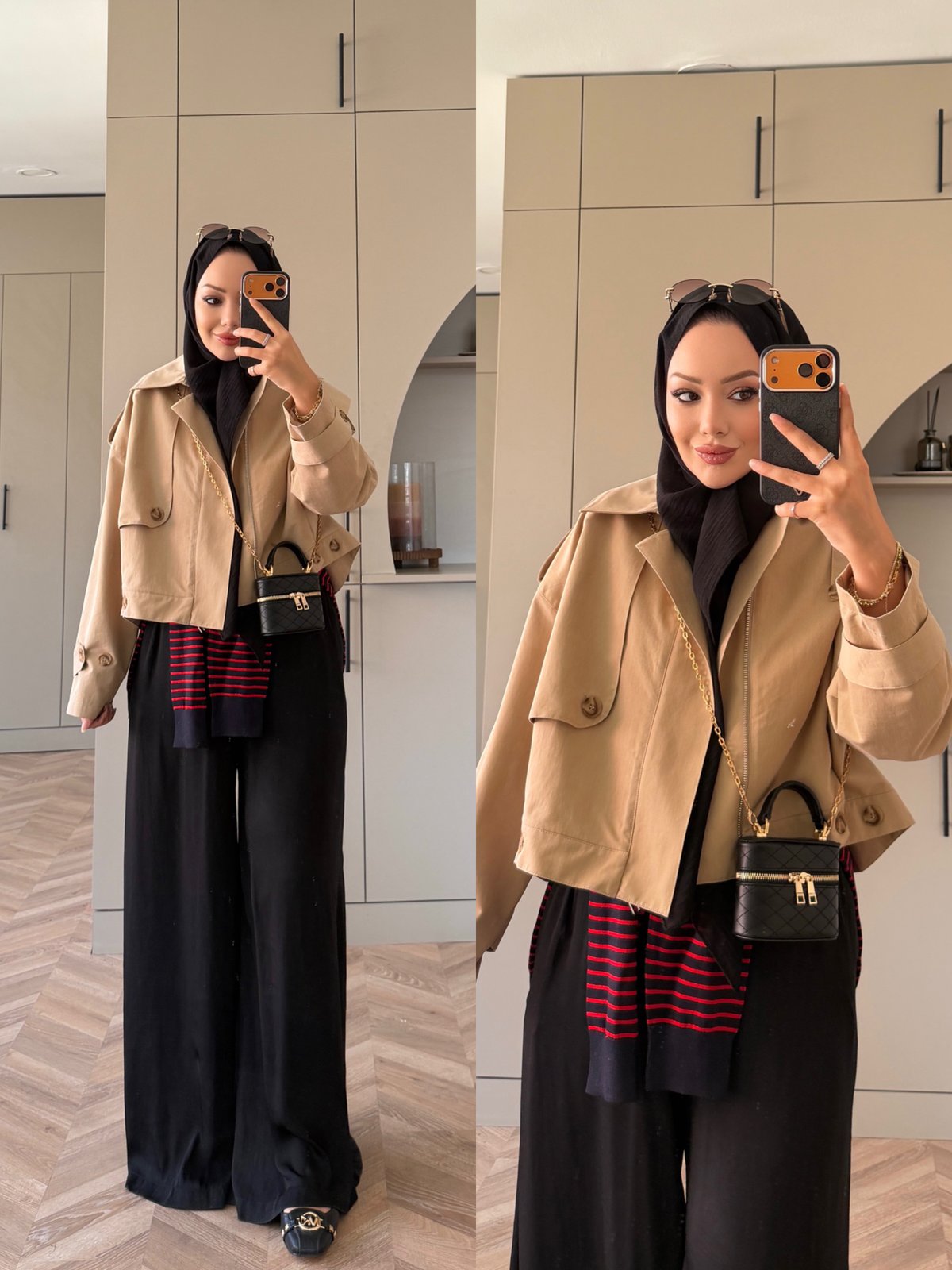 Marais Düğme Detaylı Trençkot Camel (0059)