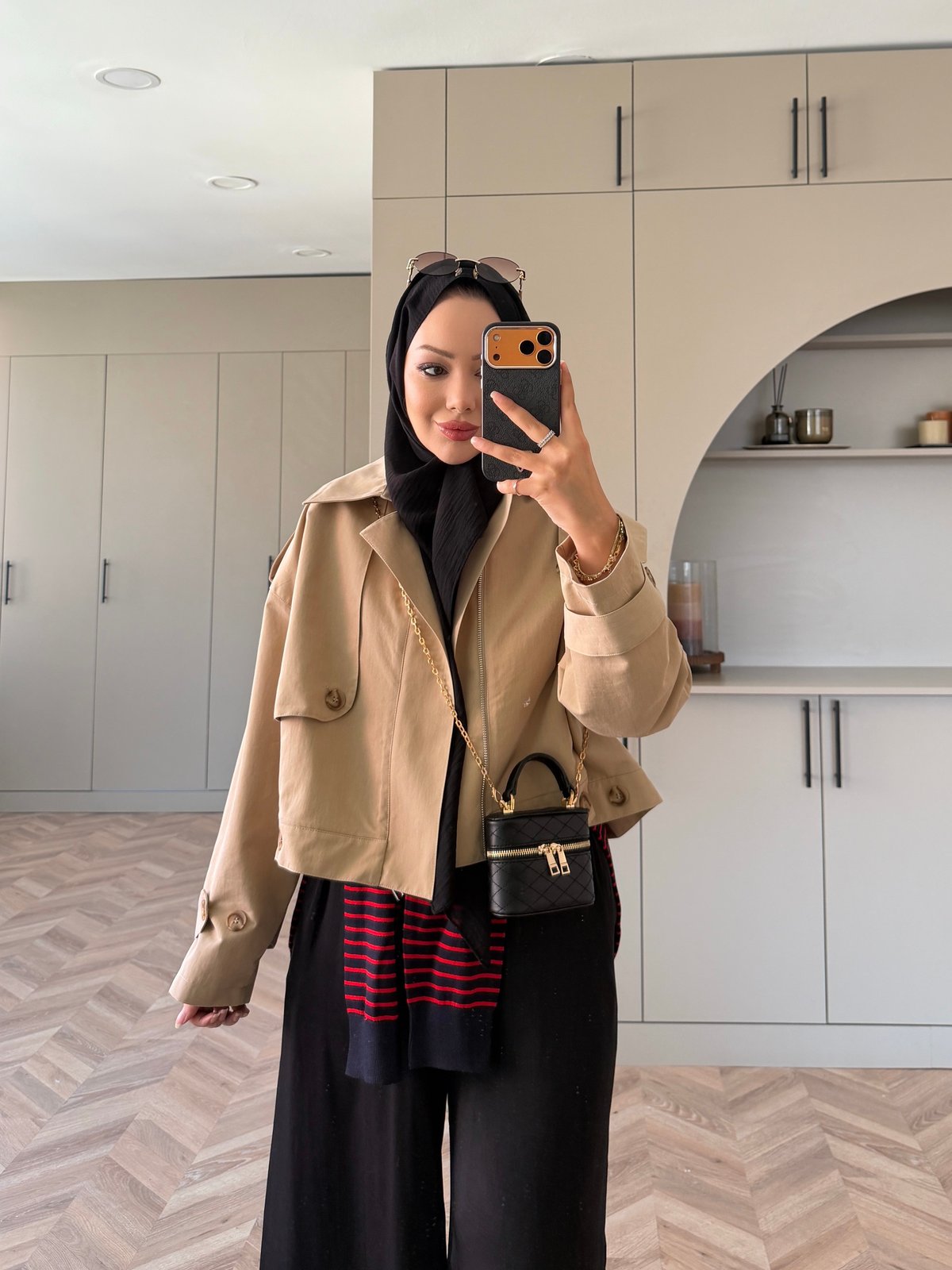Marais Düğme Detaylı Trençkot Camel (0059)