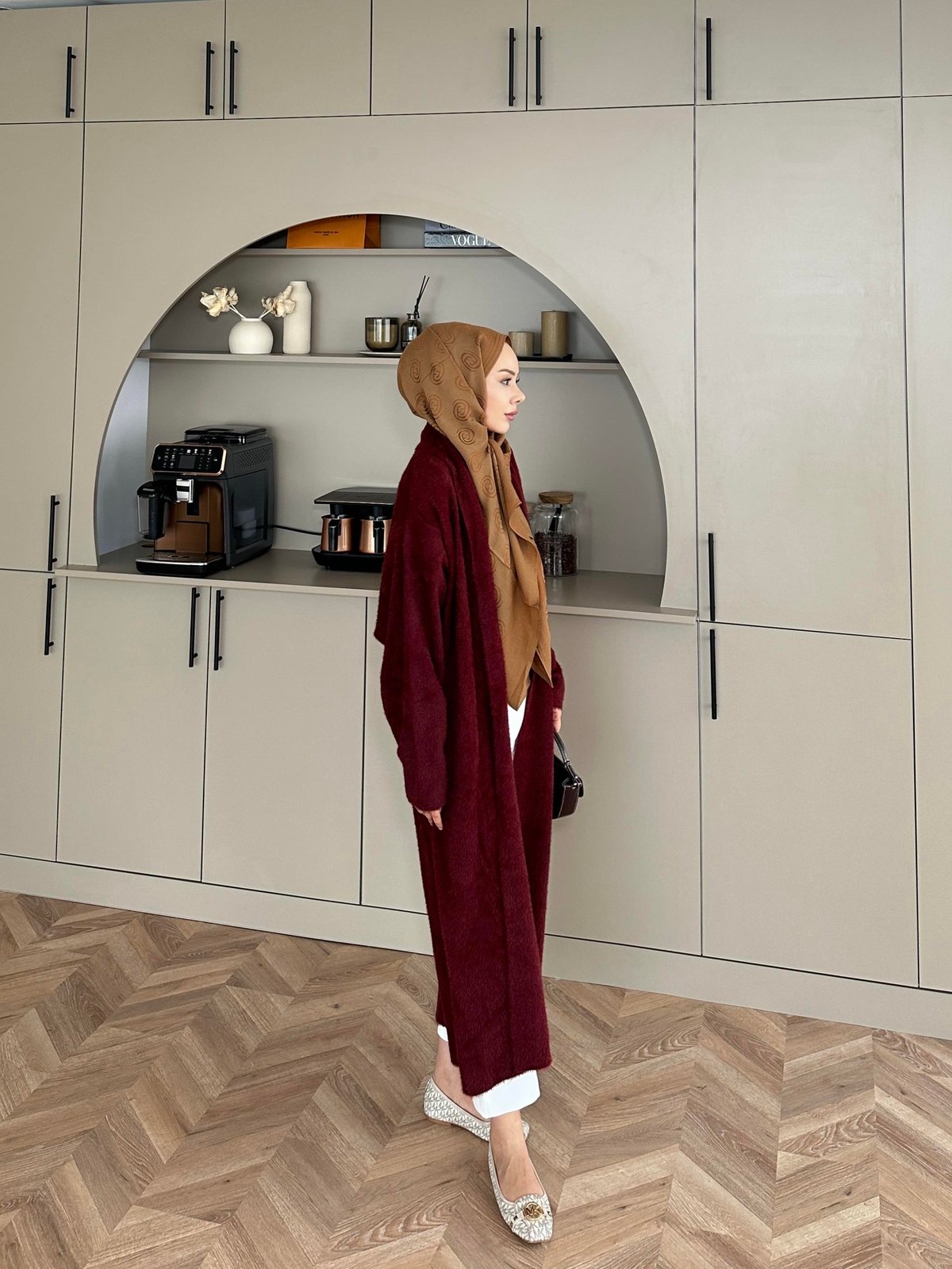 Marsel Angora Uzun Hırka Mürdüm