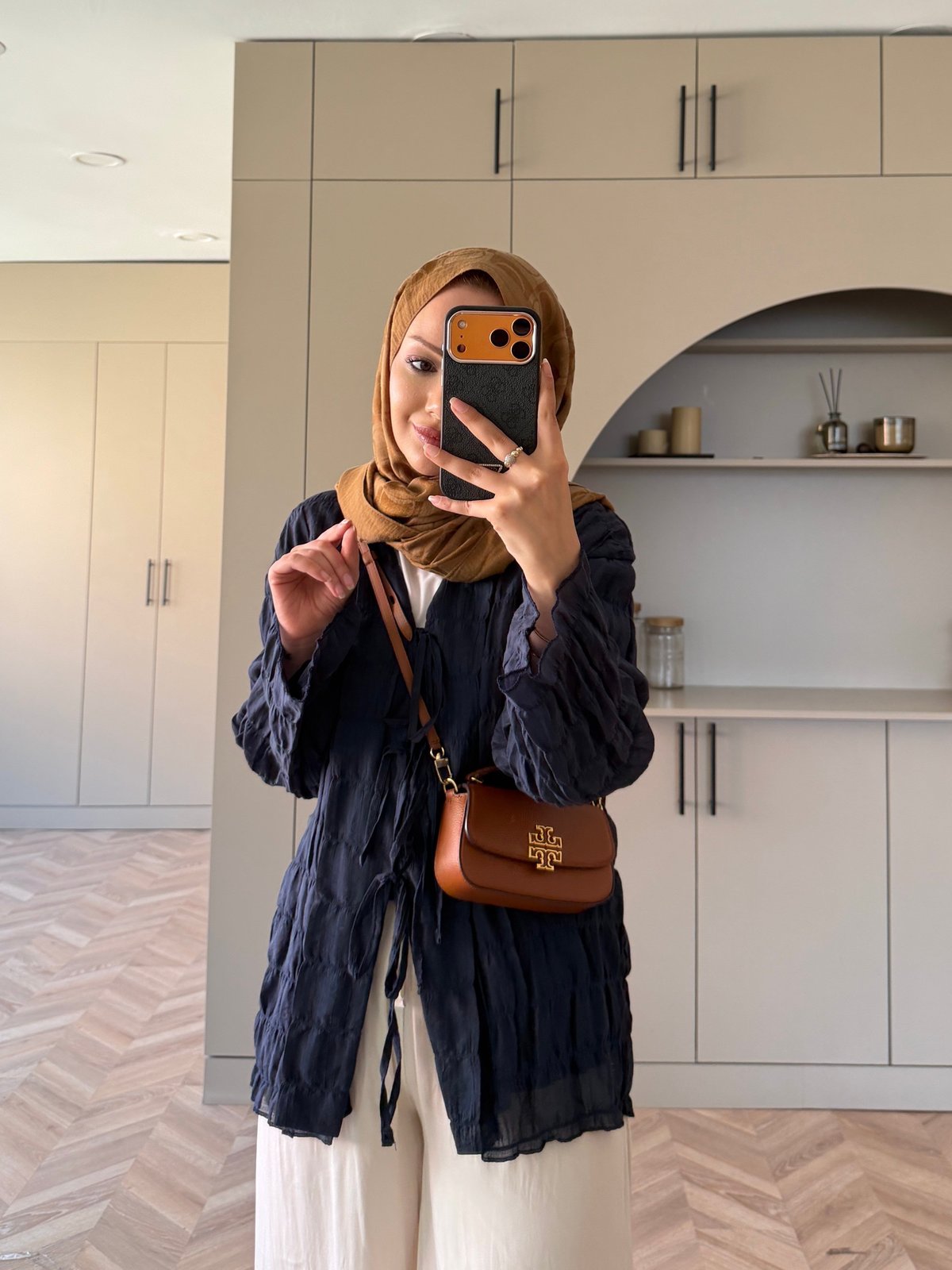 Mela Bürümcük Kimono\Gömlek Lacivert (3095)