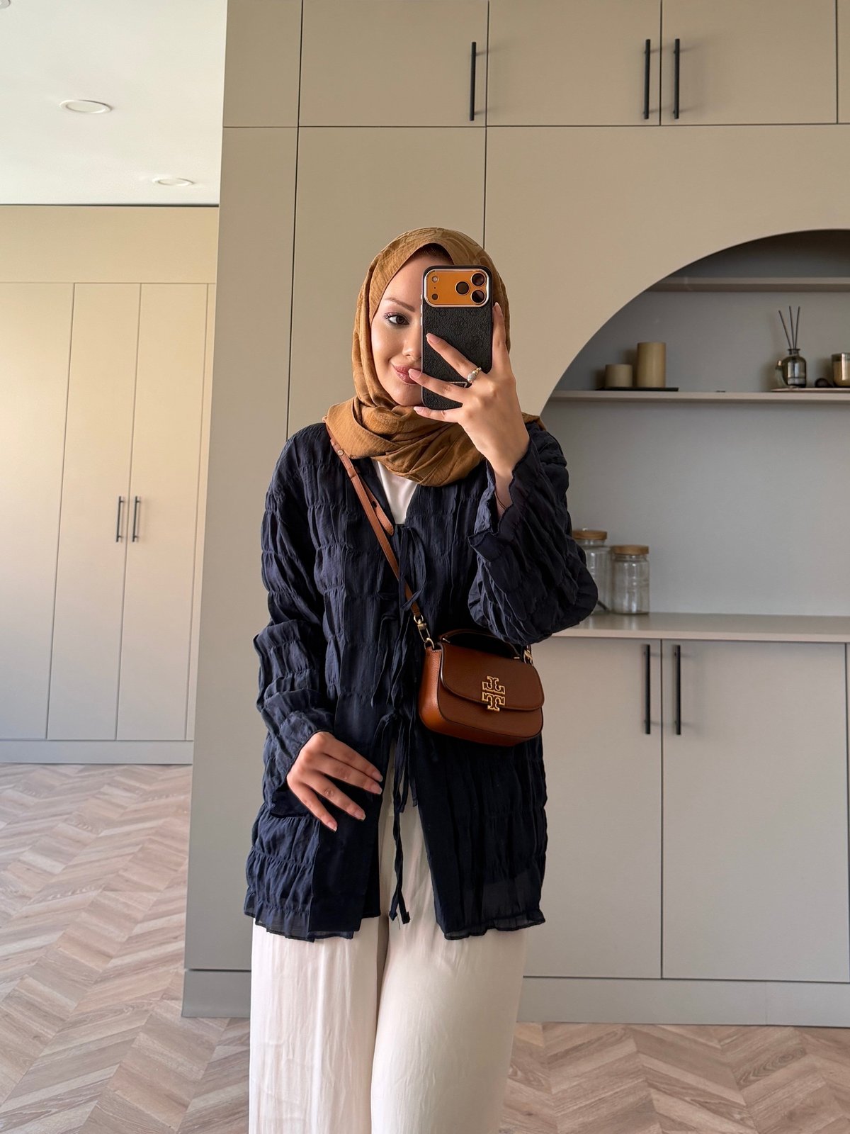 Mela Bürümcük Kimono\Gömlek Lacivert (3095)