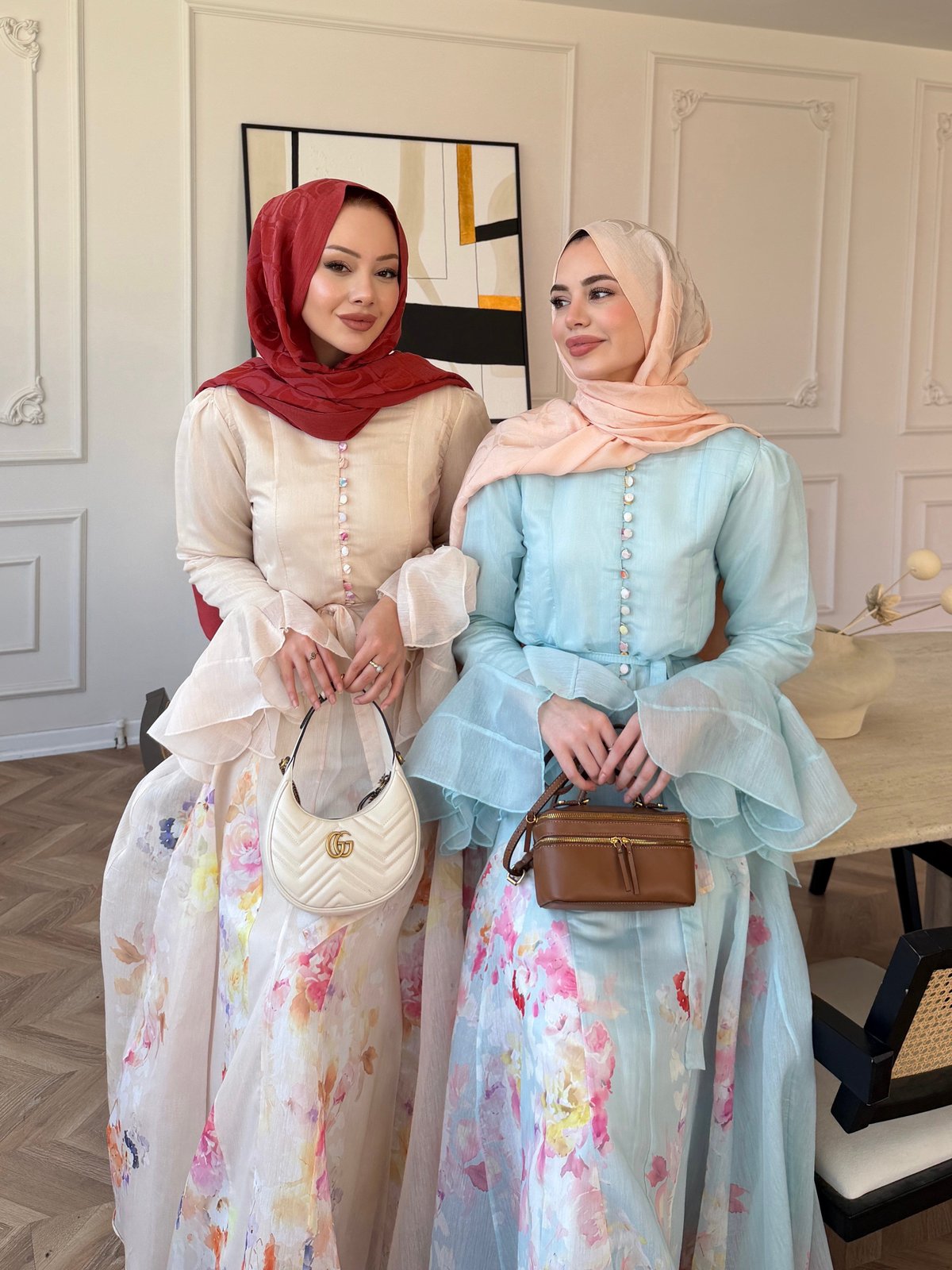 Melis Asimetrik Tül Elbise Mint Yeşili (26164)