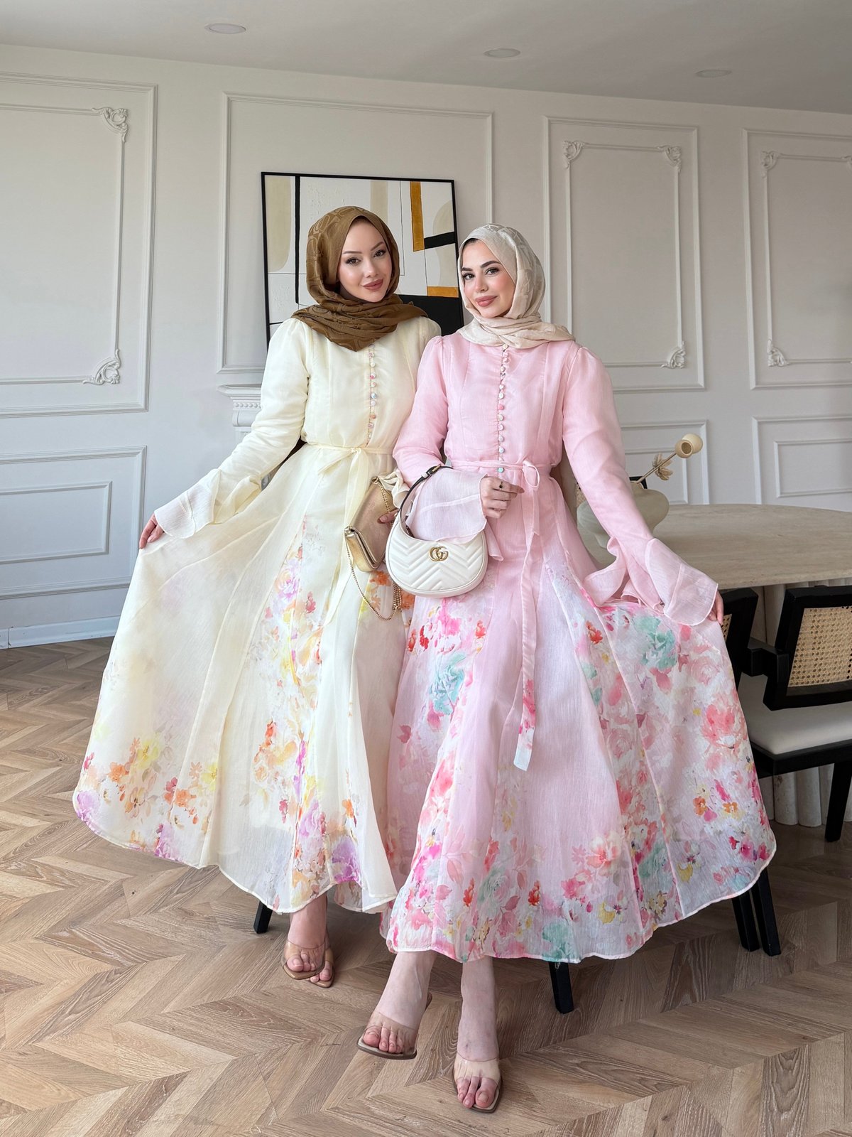 Melis Asimetrik Tül Elbise Pembe (26164)