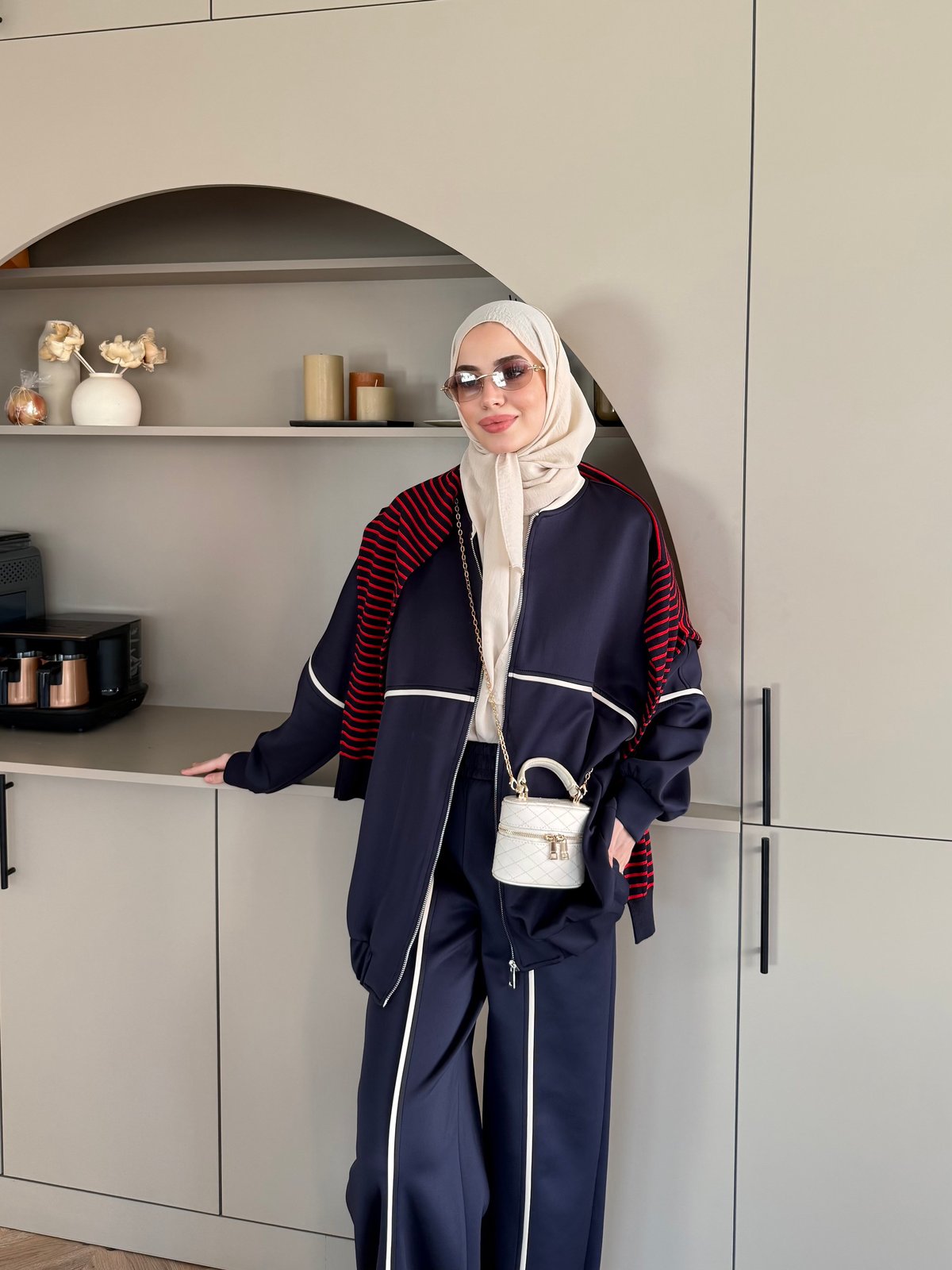 Melora Fermuarlı Eşofman Takım Lacivert (4567)