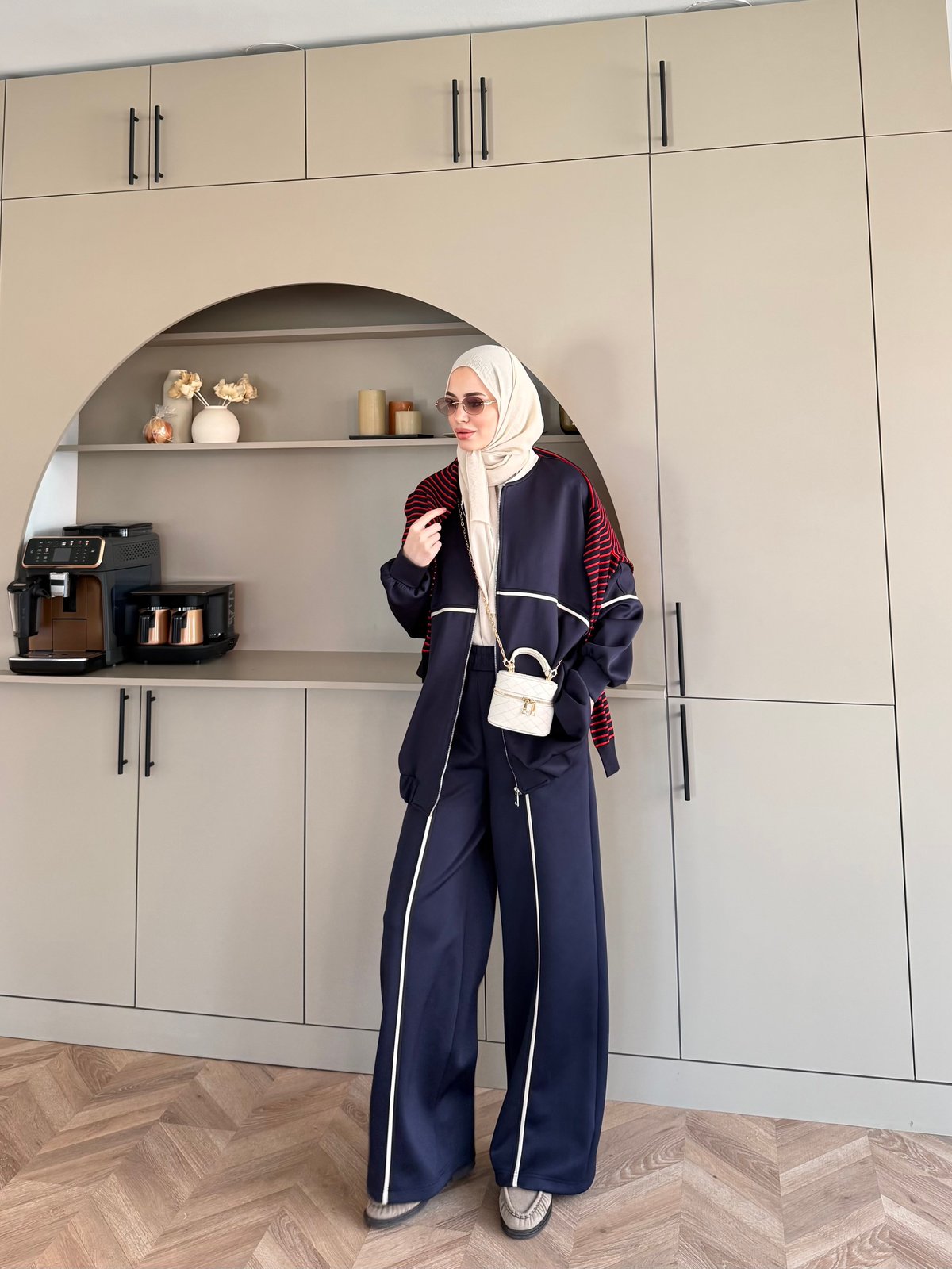 Melora Fermuarlı Eşofman Takım Lacivert (4567)