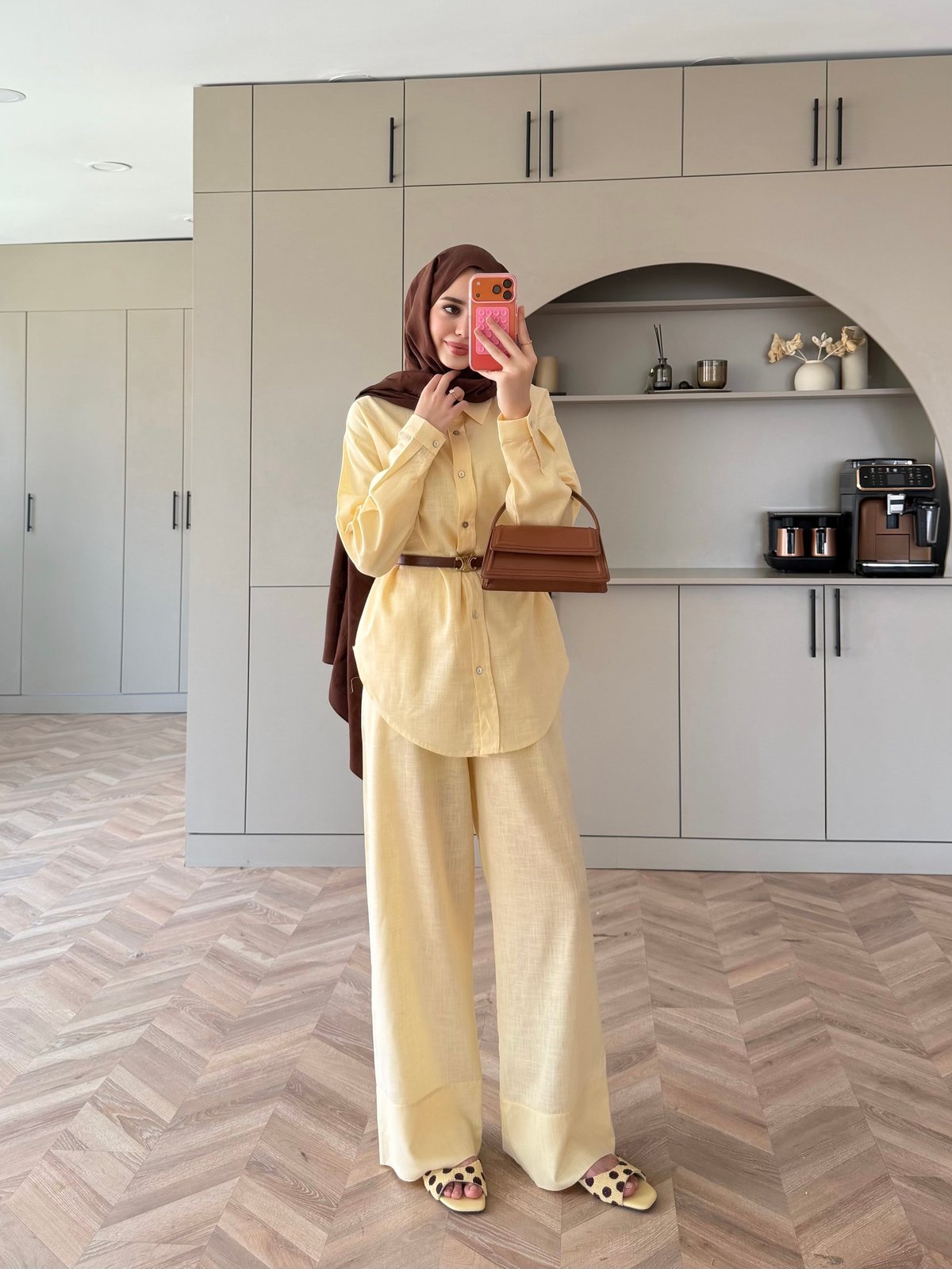 Miori Keten Pantolonlu Takım Butteryellow (3146)