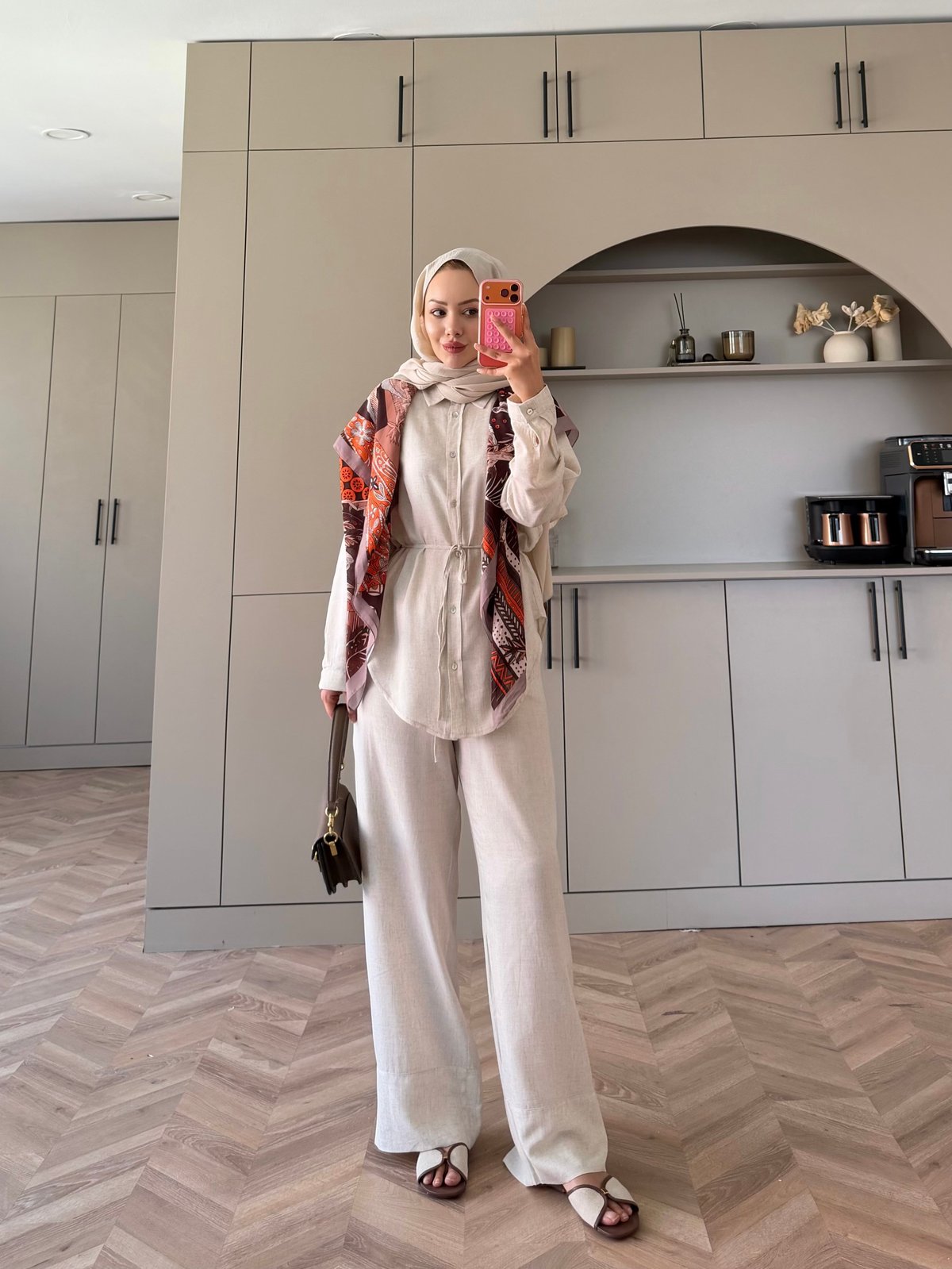 Mivera Yırtmaçlı Bluz/Kimono Beyaz (4538)