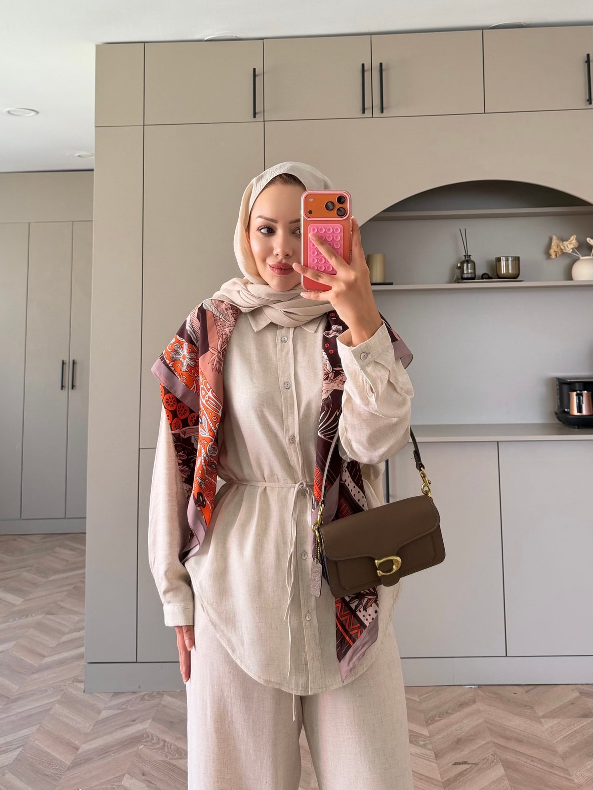 Mivera Yırtmaçlı Bluz/Kimono Beyaz (4538)