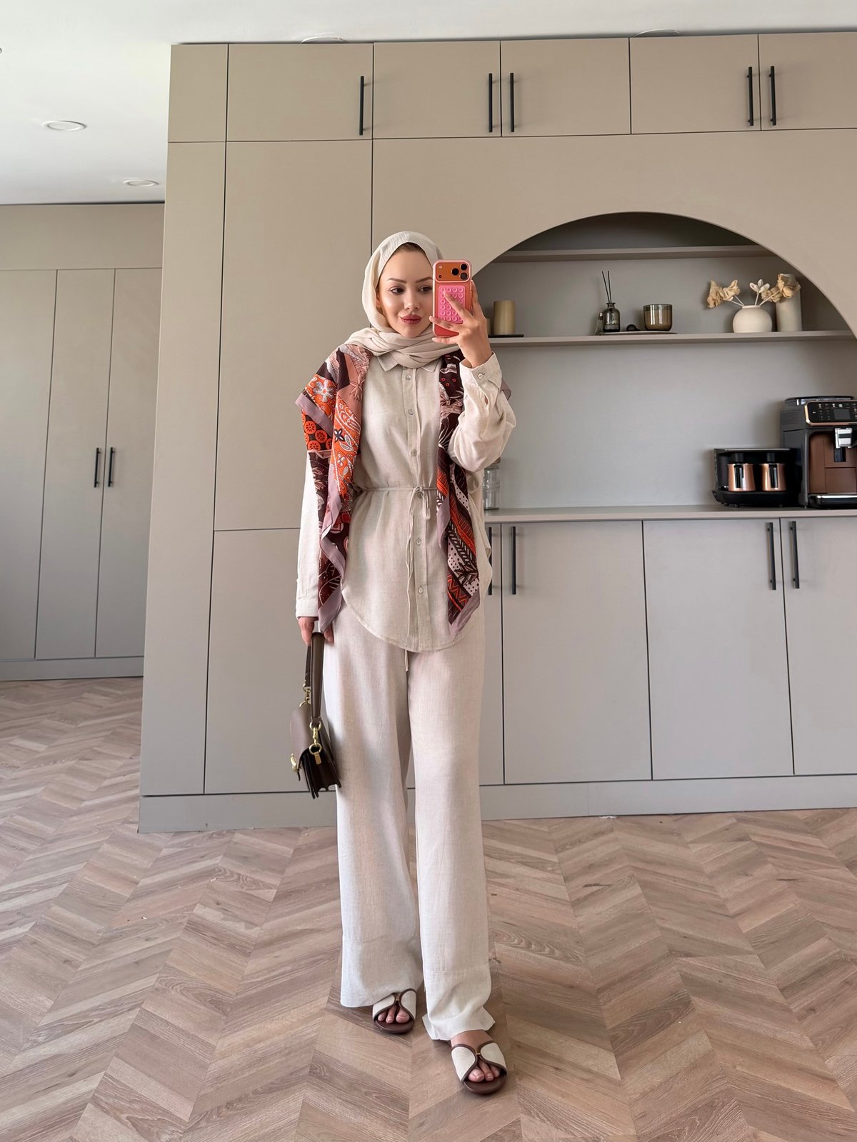 Mivera Yırtmaçlı Bluz/Kimono Beyaz (4538)