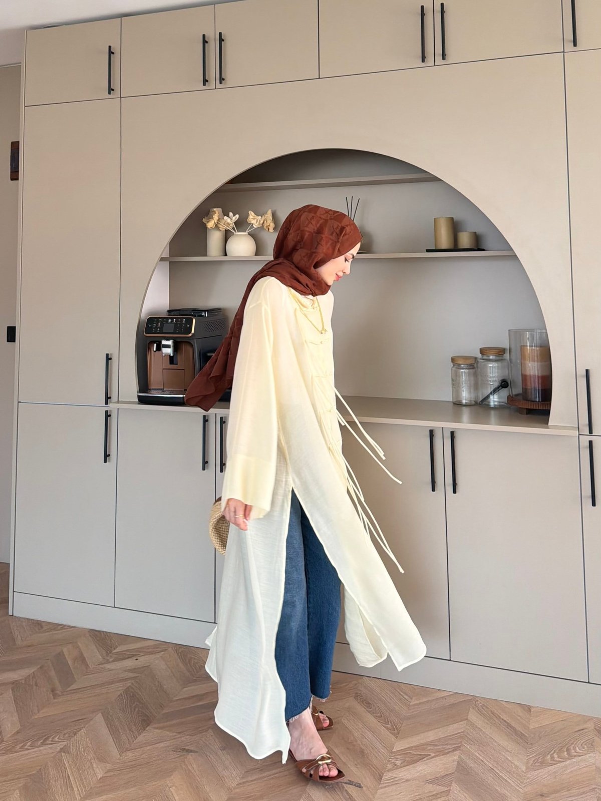 Mivera Yırtmaçlı Bluz/Kimono Butteryellow (4538)