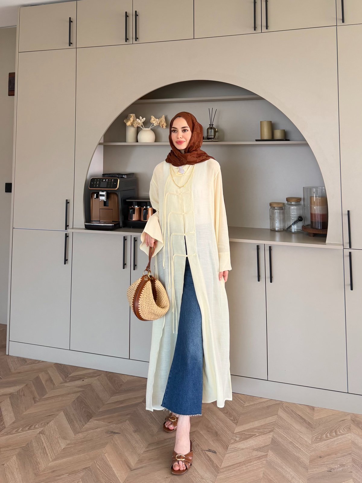 Mivera Yırtmaçlı Bluz/Kimono Butteryellow (4538)