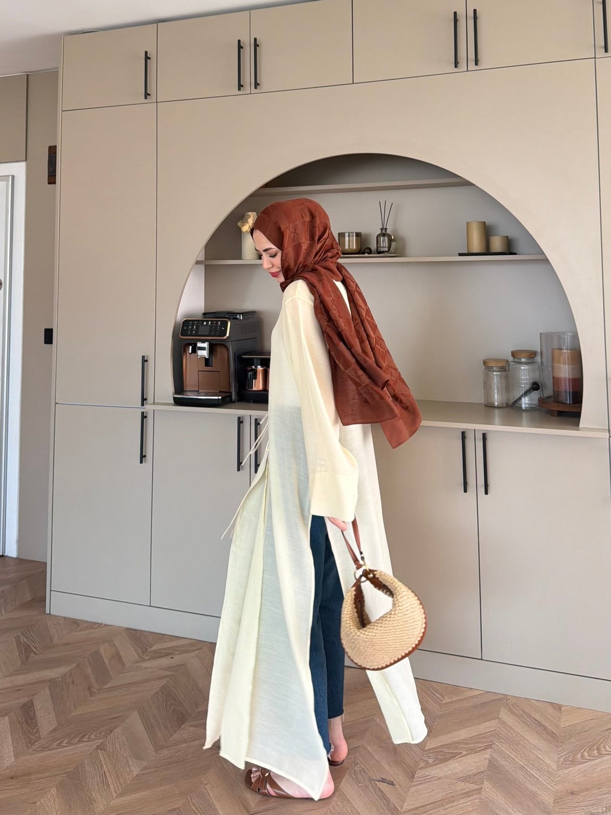 Mivera Yırtmaçlı Bluz/Kimono Butteryellow (4538)