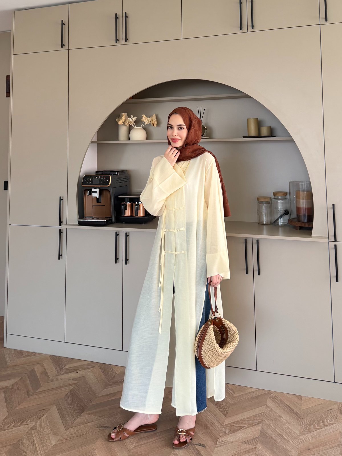Mivera Yırtmaçlı Bluz/Kimono Butteryellow (4538)